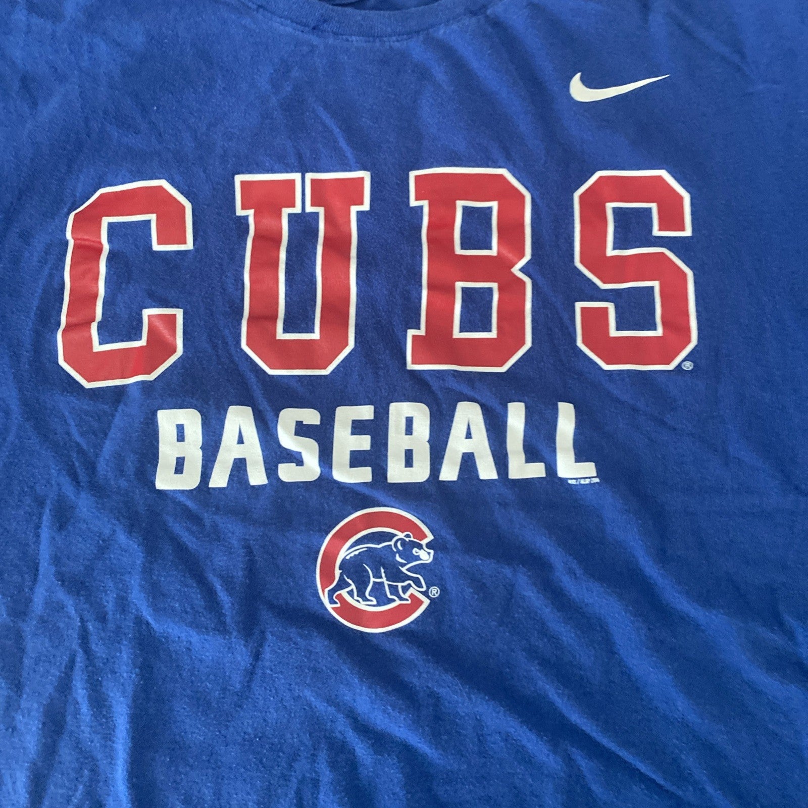 Nike Chicago Cubs Sleeveless T Shirt Size XL Blue Mens MLB free shipping