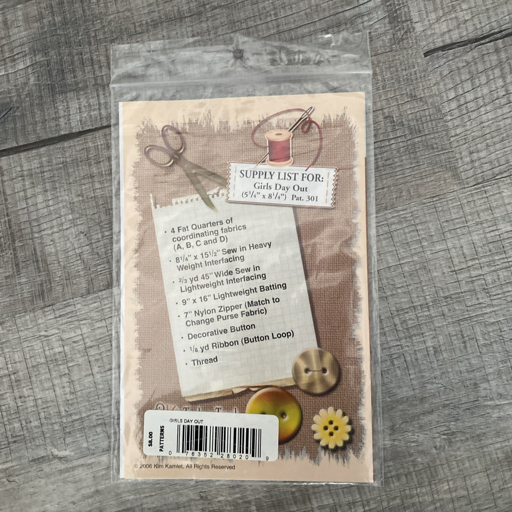 *GIRLS DAY OUT BY TURKEY TRACK DESIGNS MPN 301 PATTERN