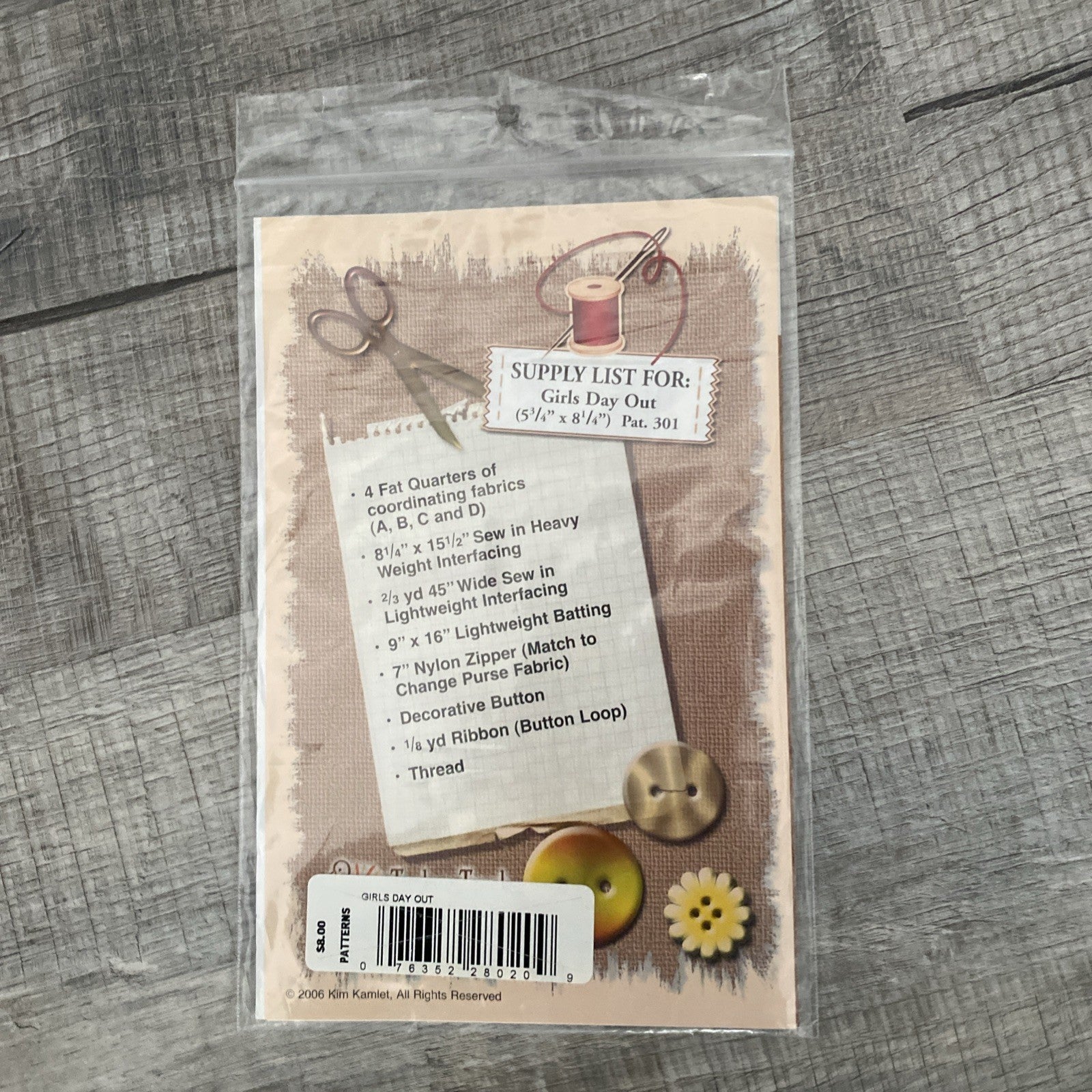 *GIRLS DAY OUT BY TURKEY TRACK DESIGNS MPN 301 PATTERN