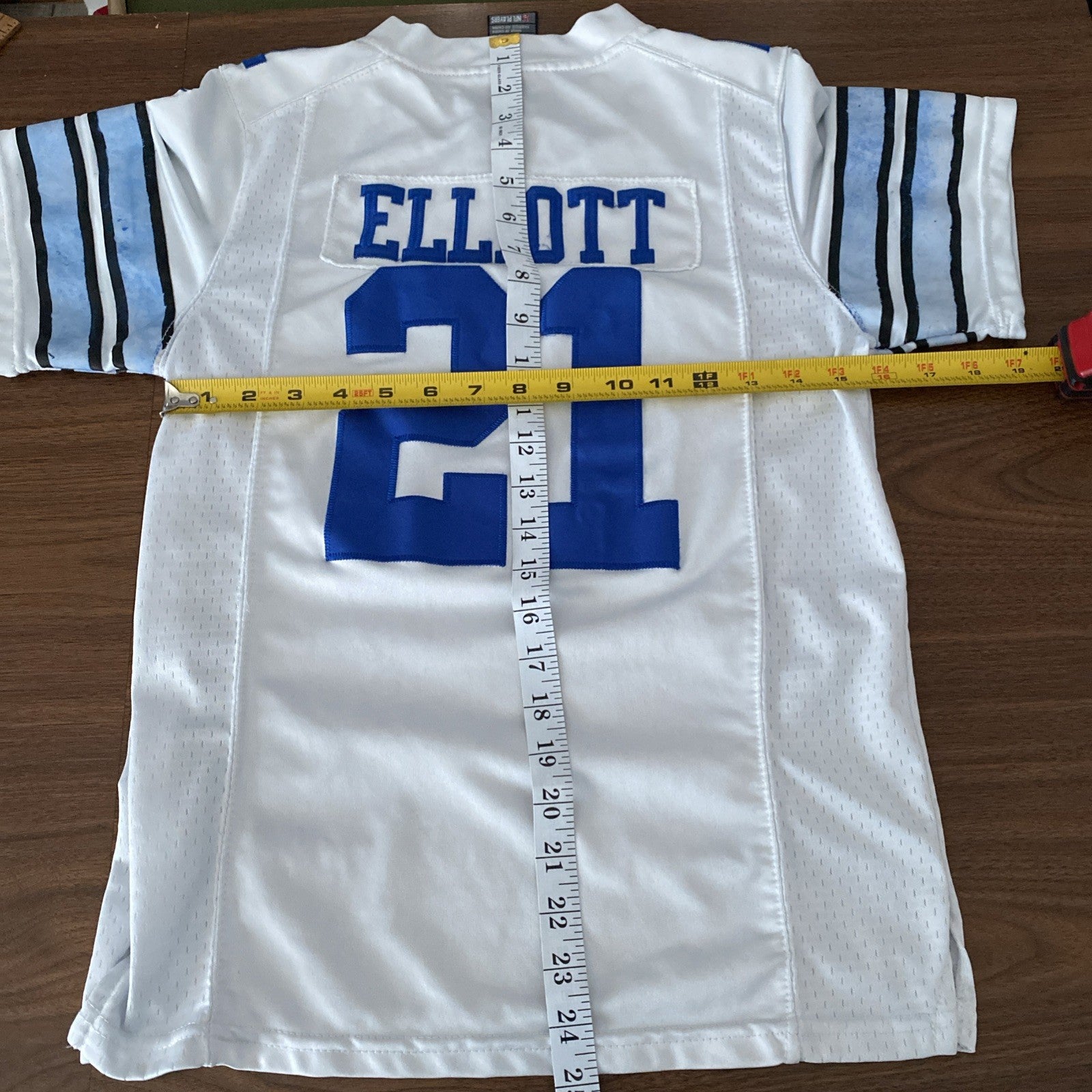 Ezekiel Elliott  White Jersey Nike On Field Kids S Dallas Cowboys Jersey