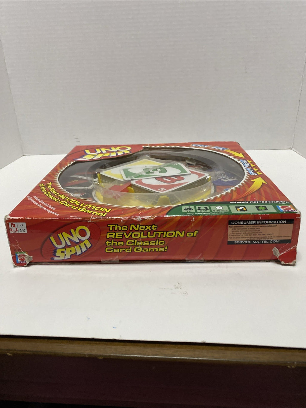 Uno Spin Mattel Games The Next Revoultion Of The Classic Card Game New In Box