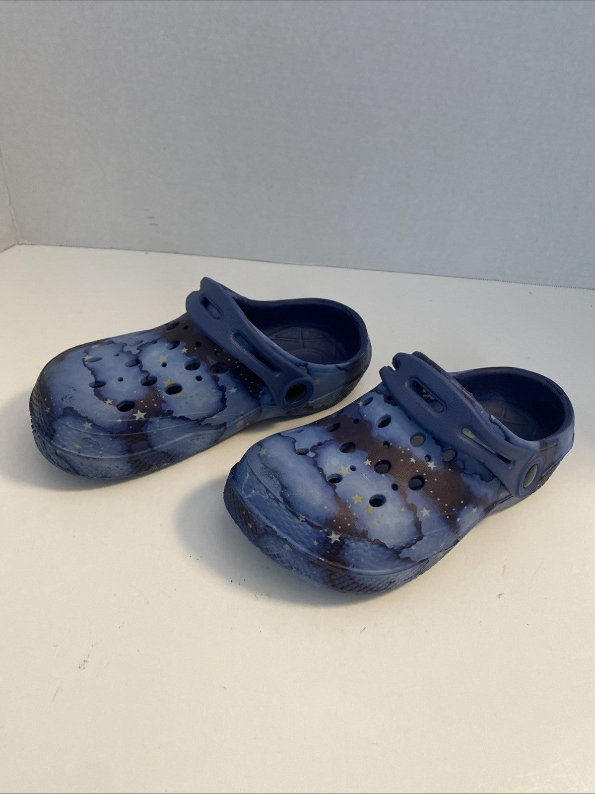 Moc Clogs Youth Size 11/12 Shoes Black/Blue Breathable