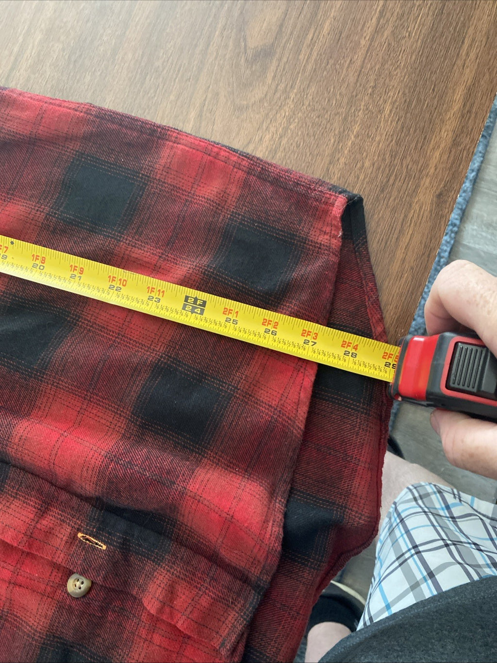 Field & Stream Button Up Flannel Shirt Mens Medium Plaid Red