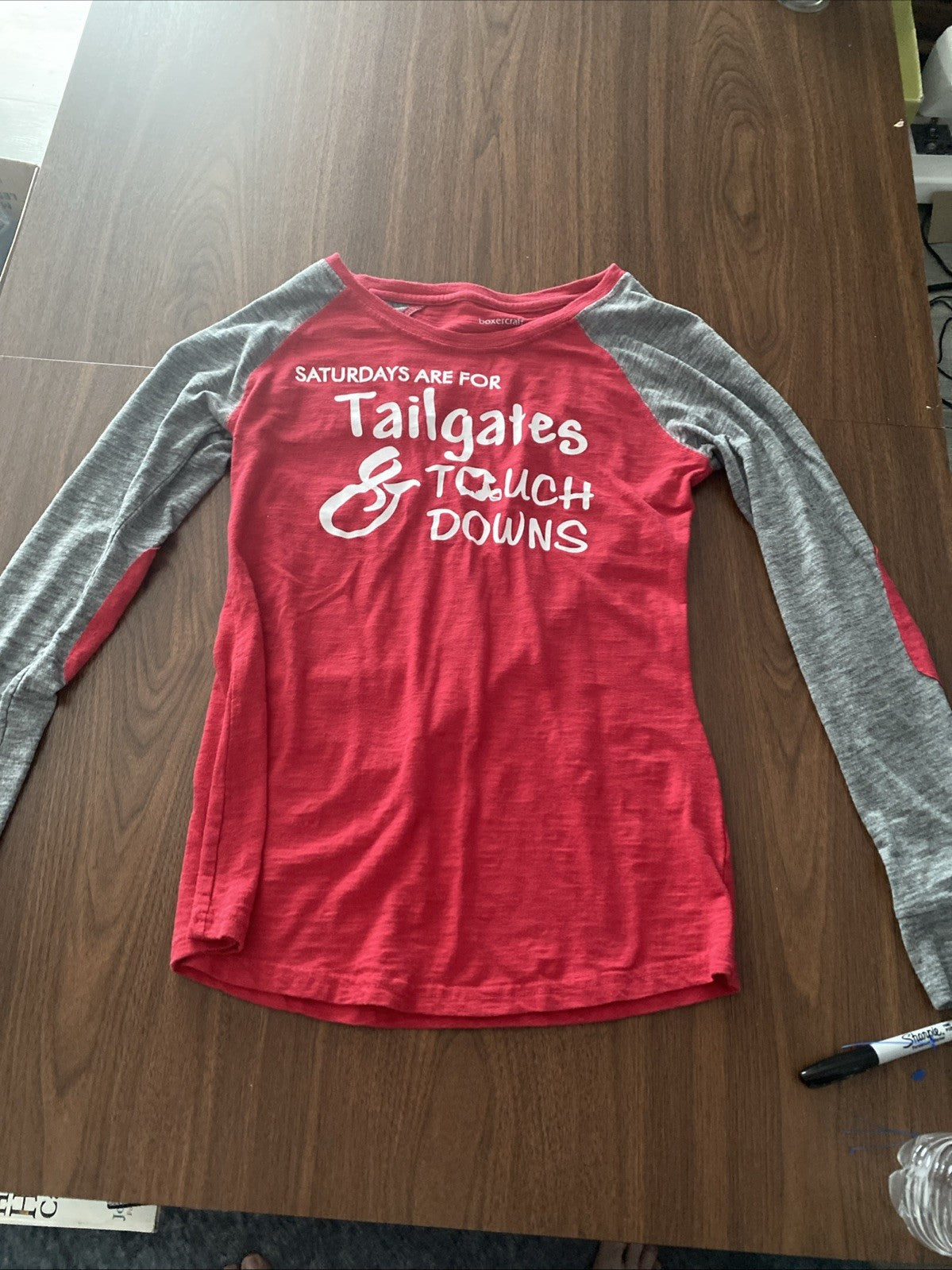Boxer craft women’s M long sleeve Saturdays are for tailgates and touchdowns