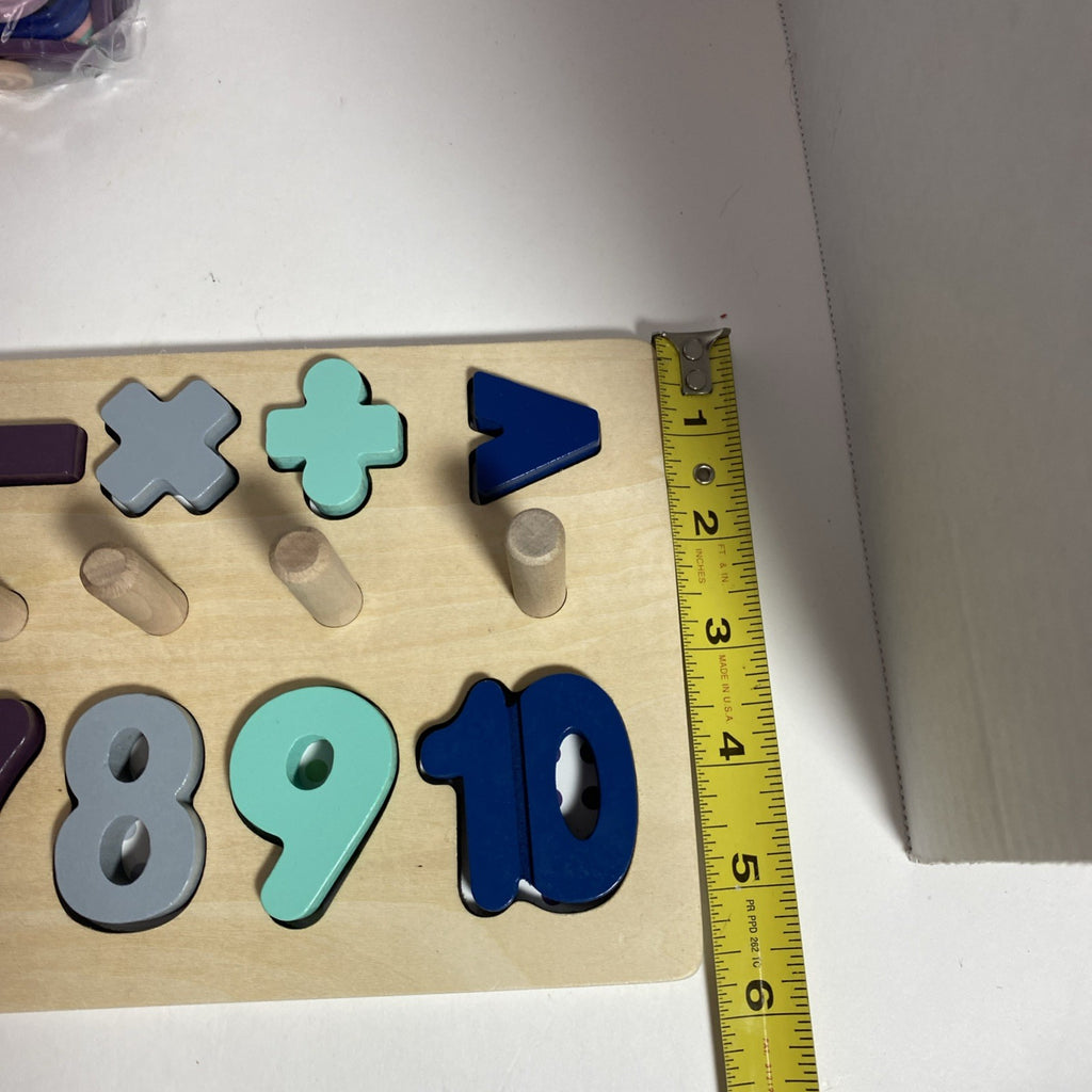 BEKILOLE Wooden Number Puzzle for Toddler Activities -Montessori Toys Toddlers