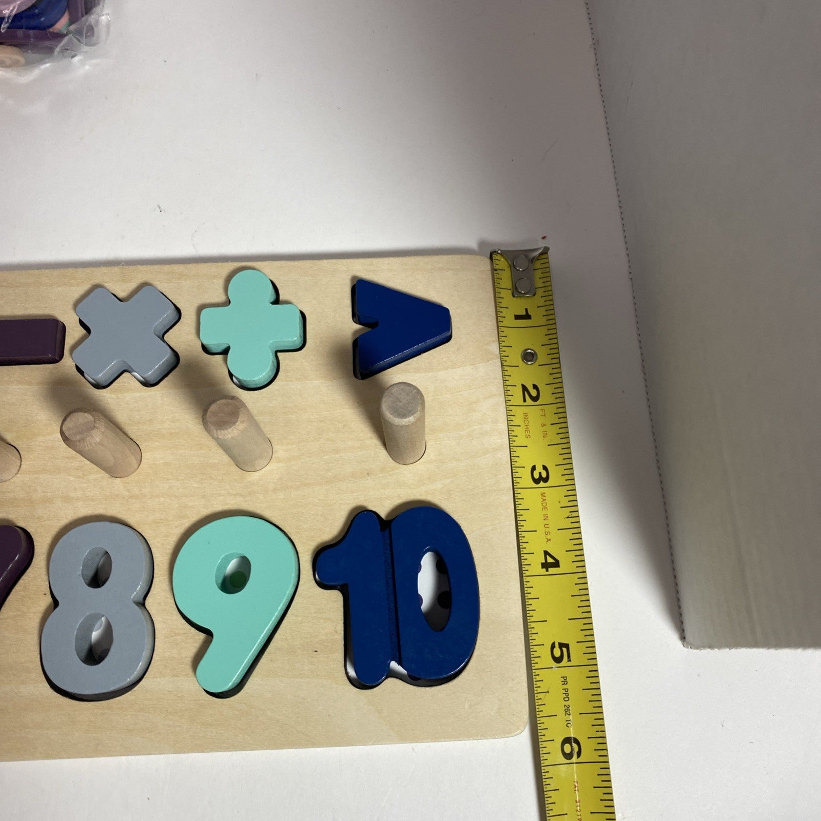 BEKILOLE Wooden Number Puzzle for Toddler Activities -Montessori Toys Toddlers