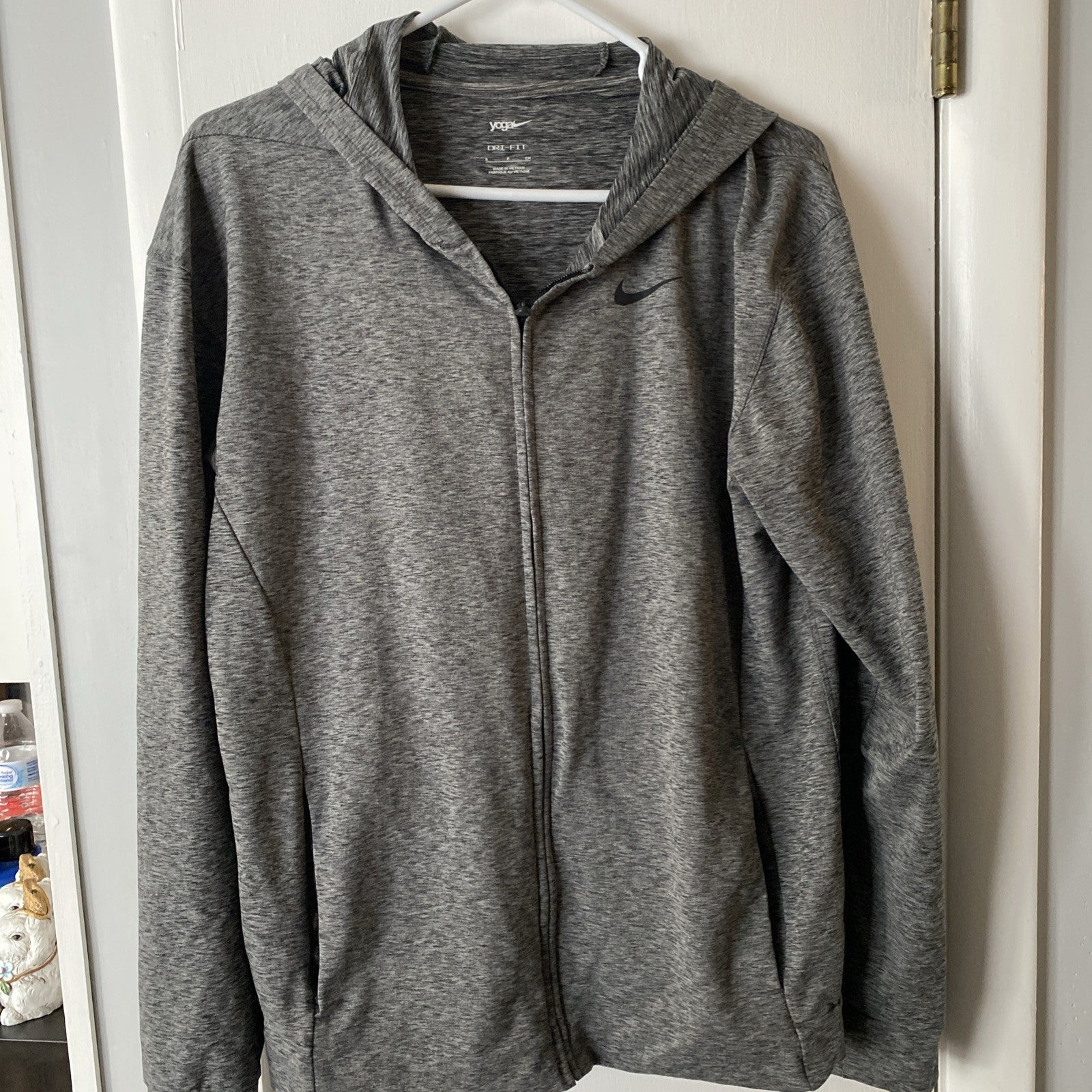 Nike yoga dry fit small long sleeve full zip hoodie