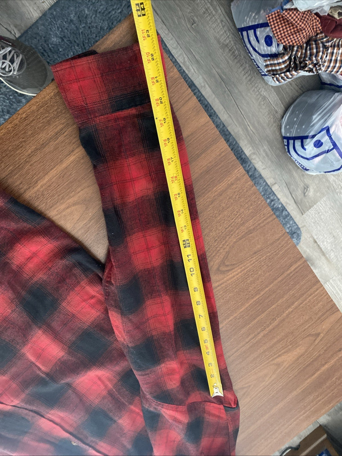Field & Stream Button Up Flannel Shirt Mens Medium Plaid Red