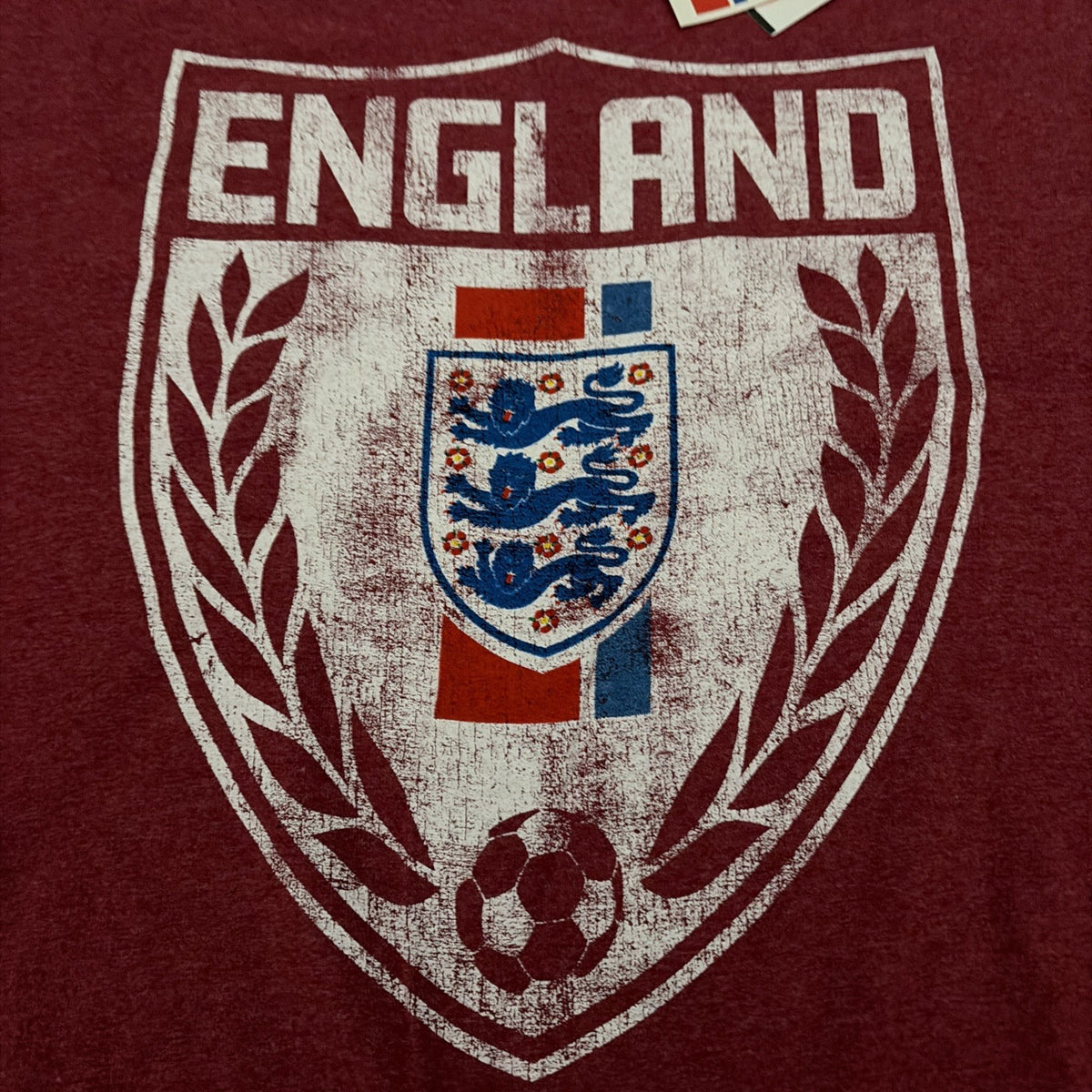 NWT England National Soccer Team Red Crest T-Shirt Men's XL