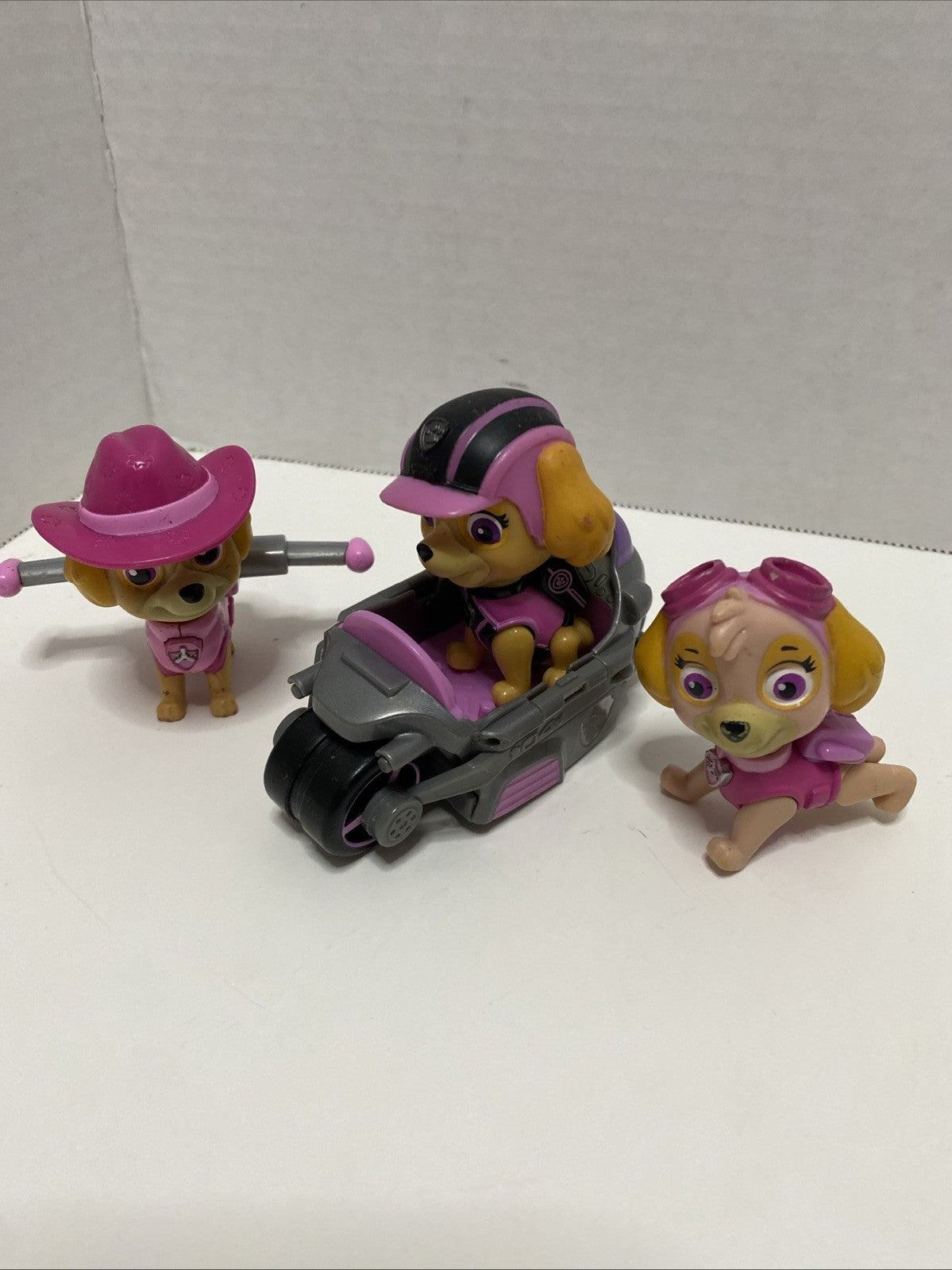 Paw Patrol Skye Action Figure Lot of 3 Mighty Pup Toys.