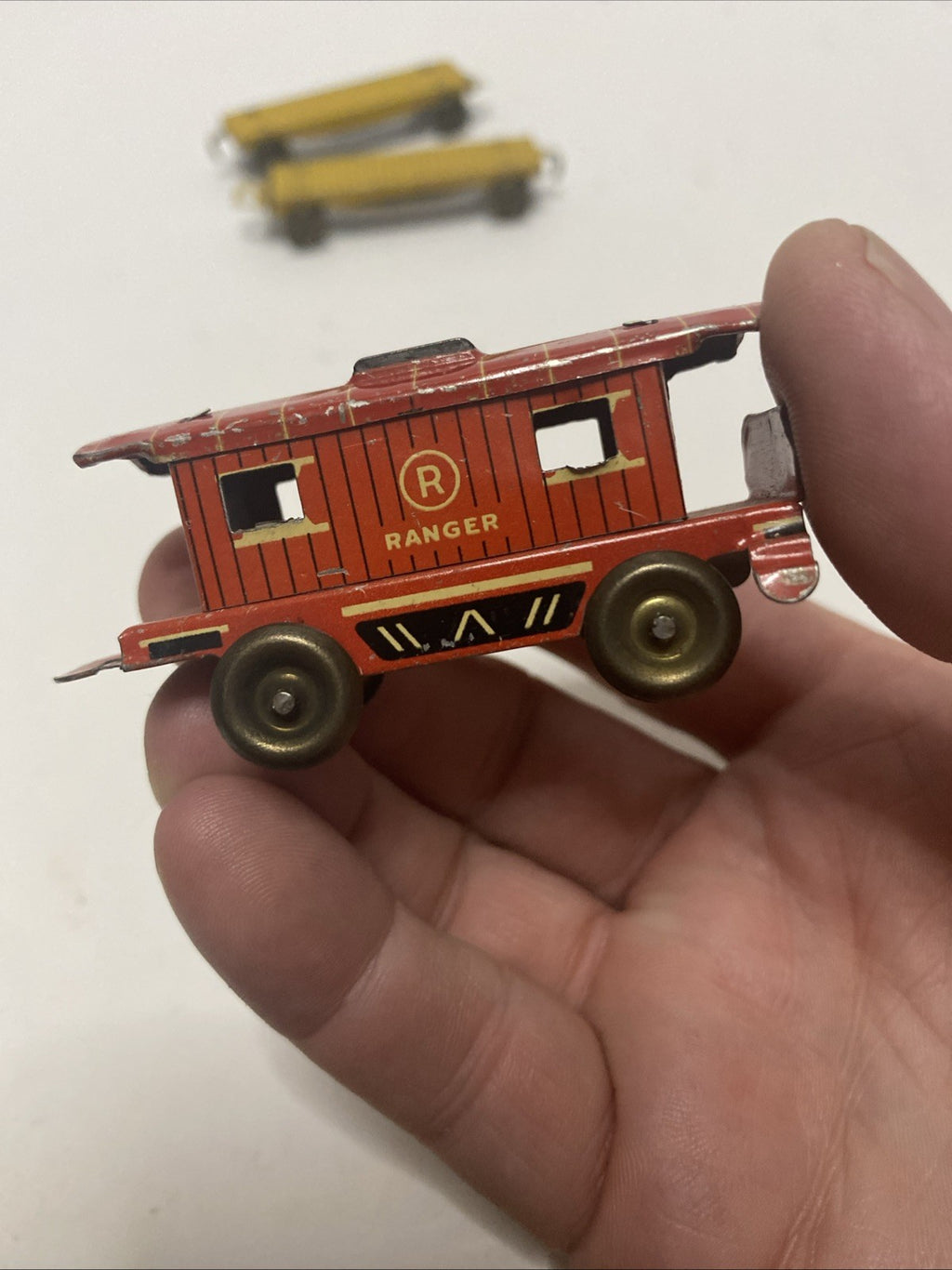 Ranger R.R. Tin Train 10 Cars  3 Engines Please See Pics