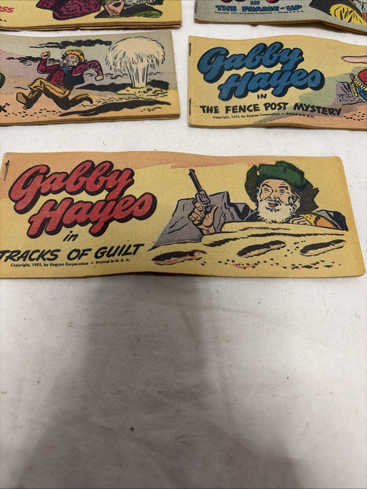 QUAKER GABBY HAYES MINI COMIC PROMO GIVEAWAY CEREAL PREMIUM SET