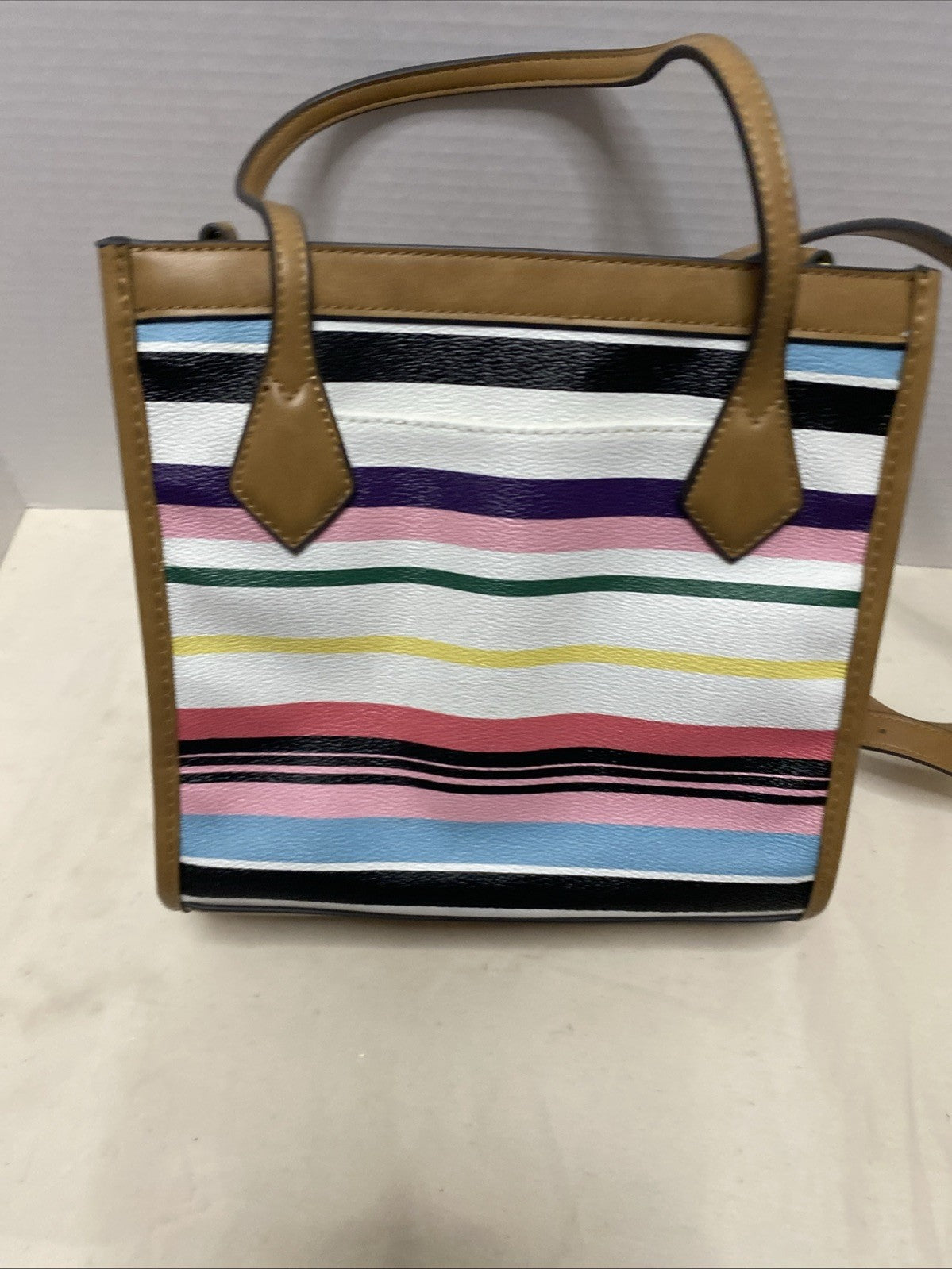 Liz Claiborne Tote Crossbody Bag Striped