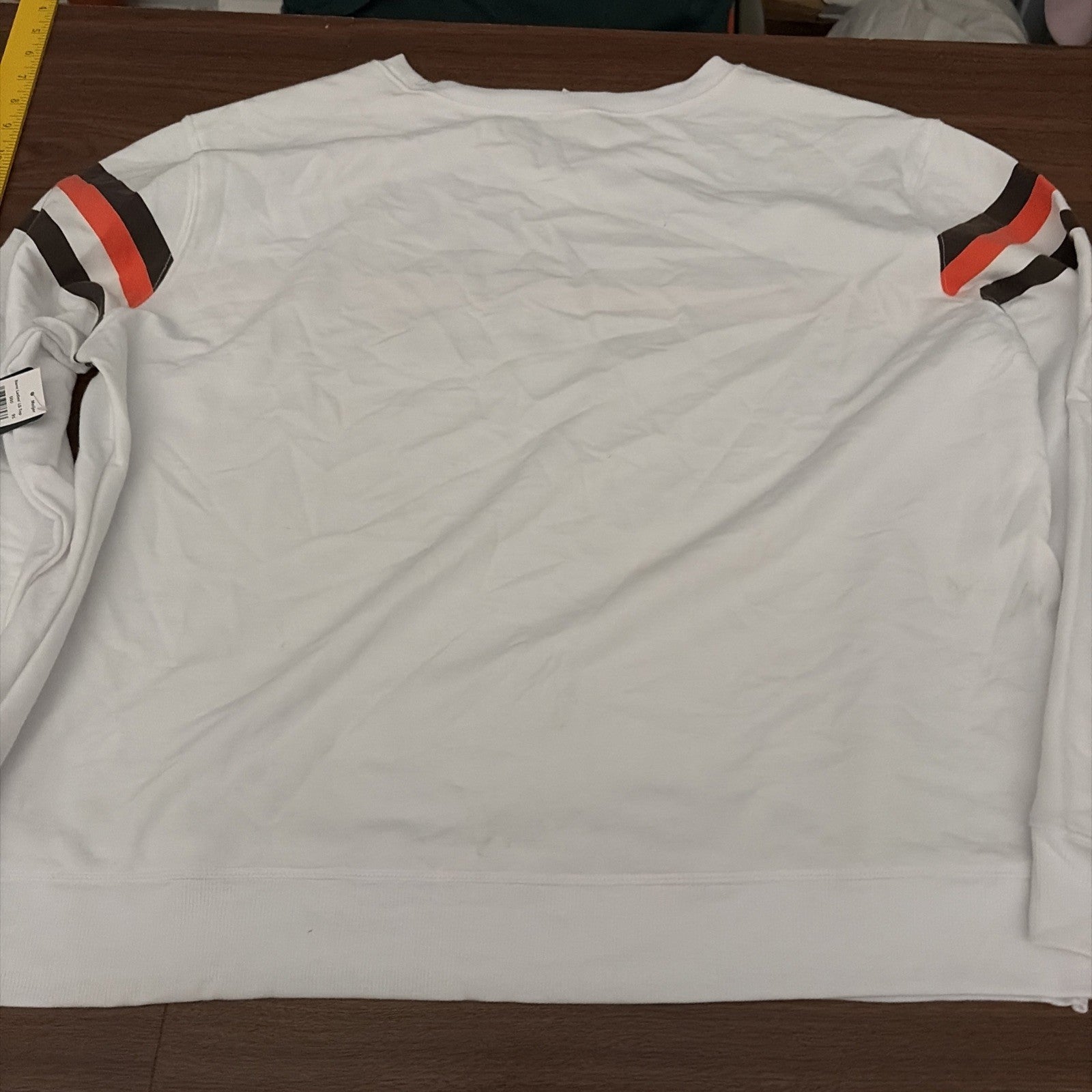NFL Team Sleepwear 2XL Cleveland Browns Women’s Sleep Top White Long Sleeve