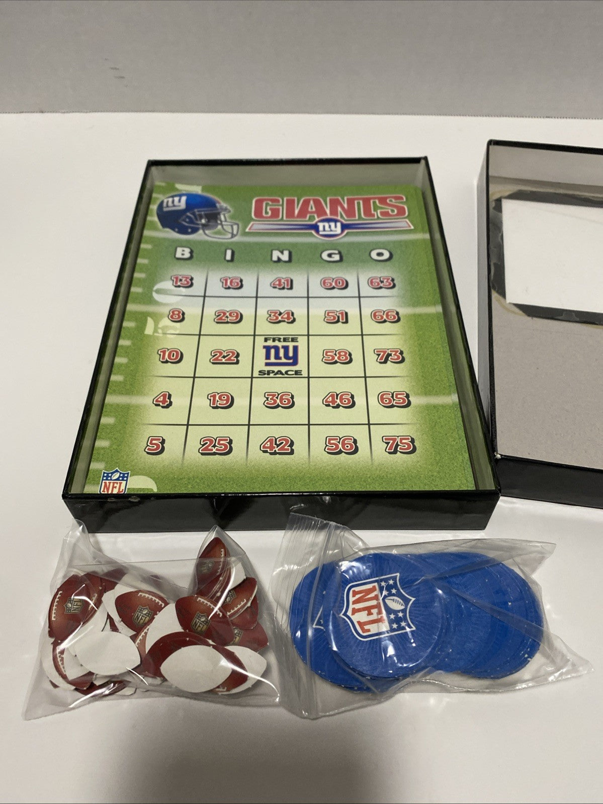 NEW NFL New York Giants Team Bingo Football Game