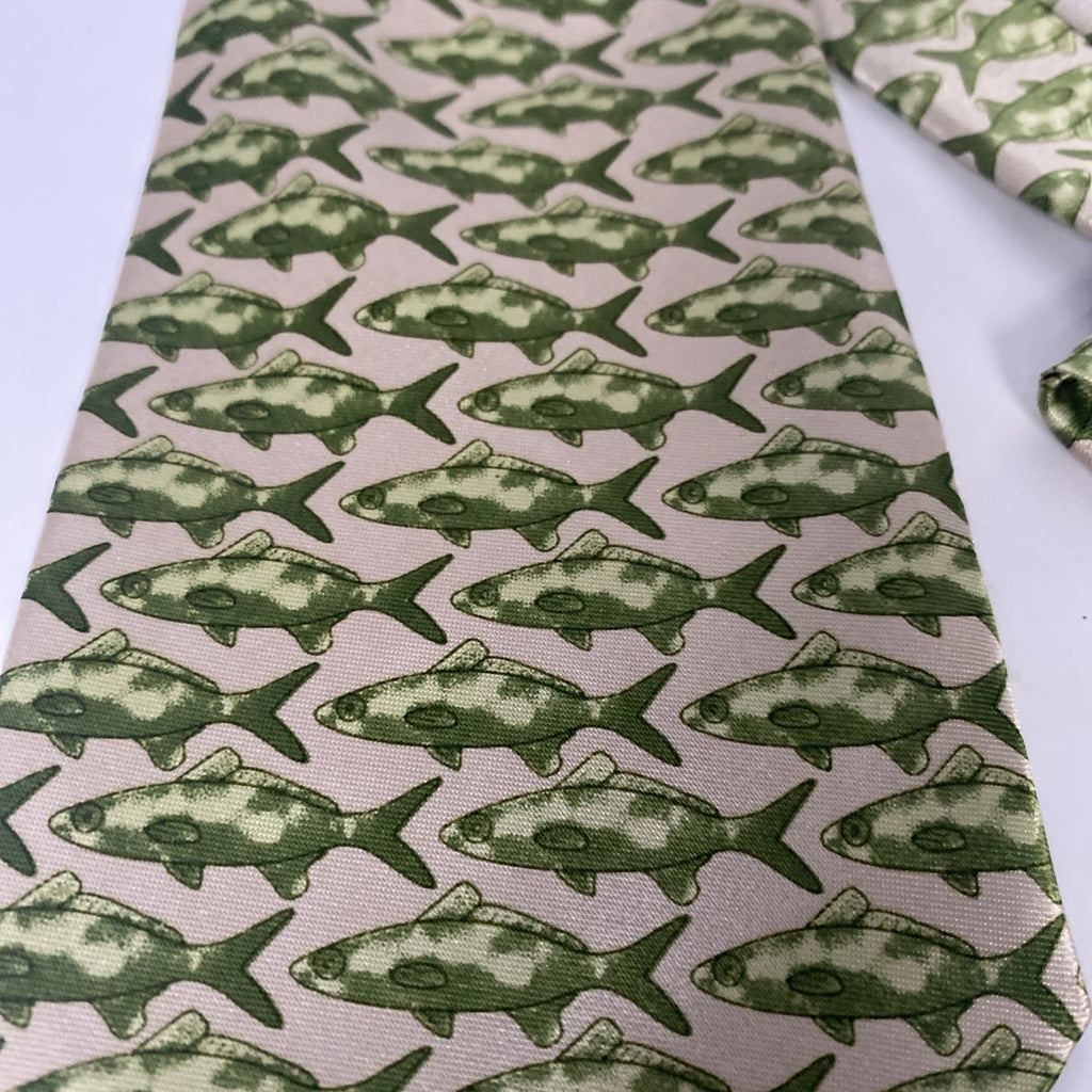 GREEN FISH MENS TIE