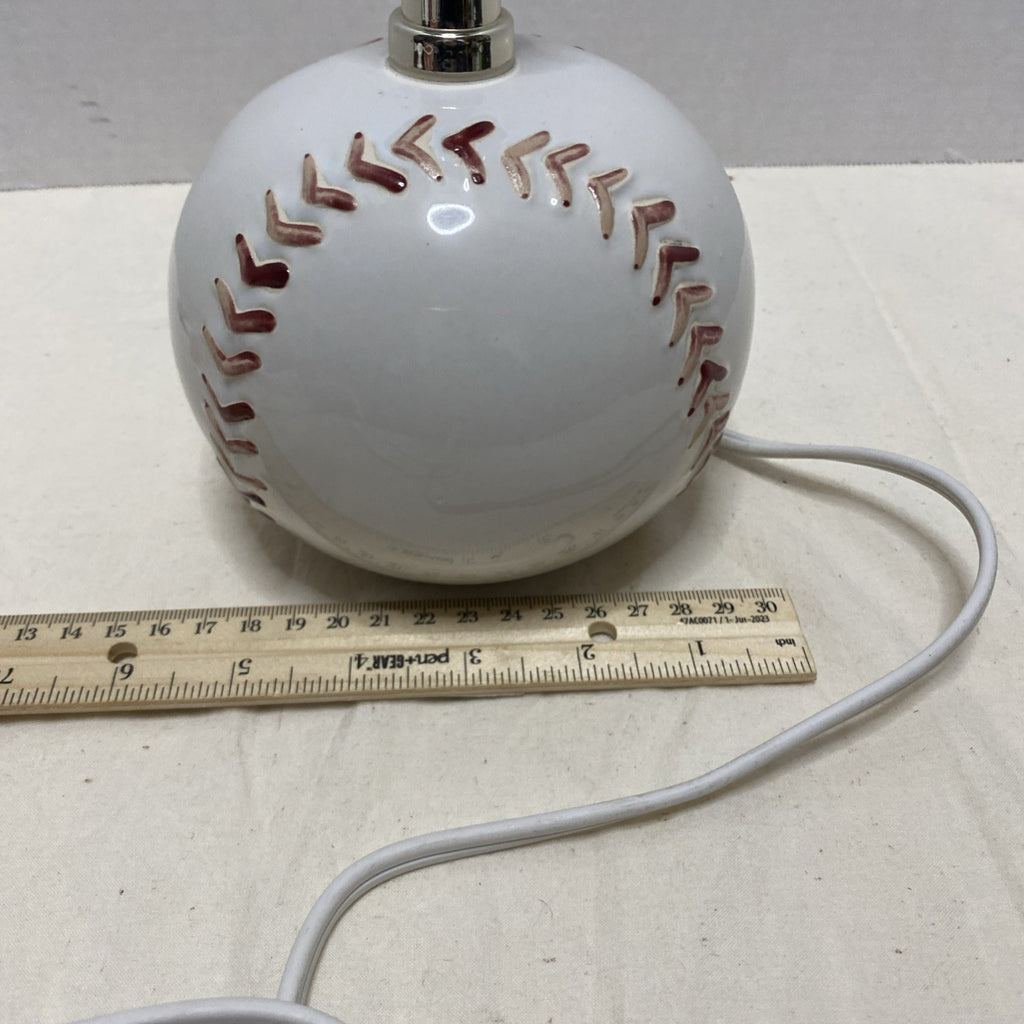 Ceramic 40-Watt Baseball Table Dresser Lamp ~ Sports, Boys Bedroom, Softball 