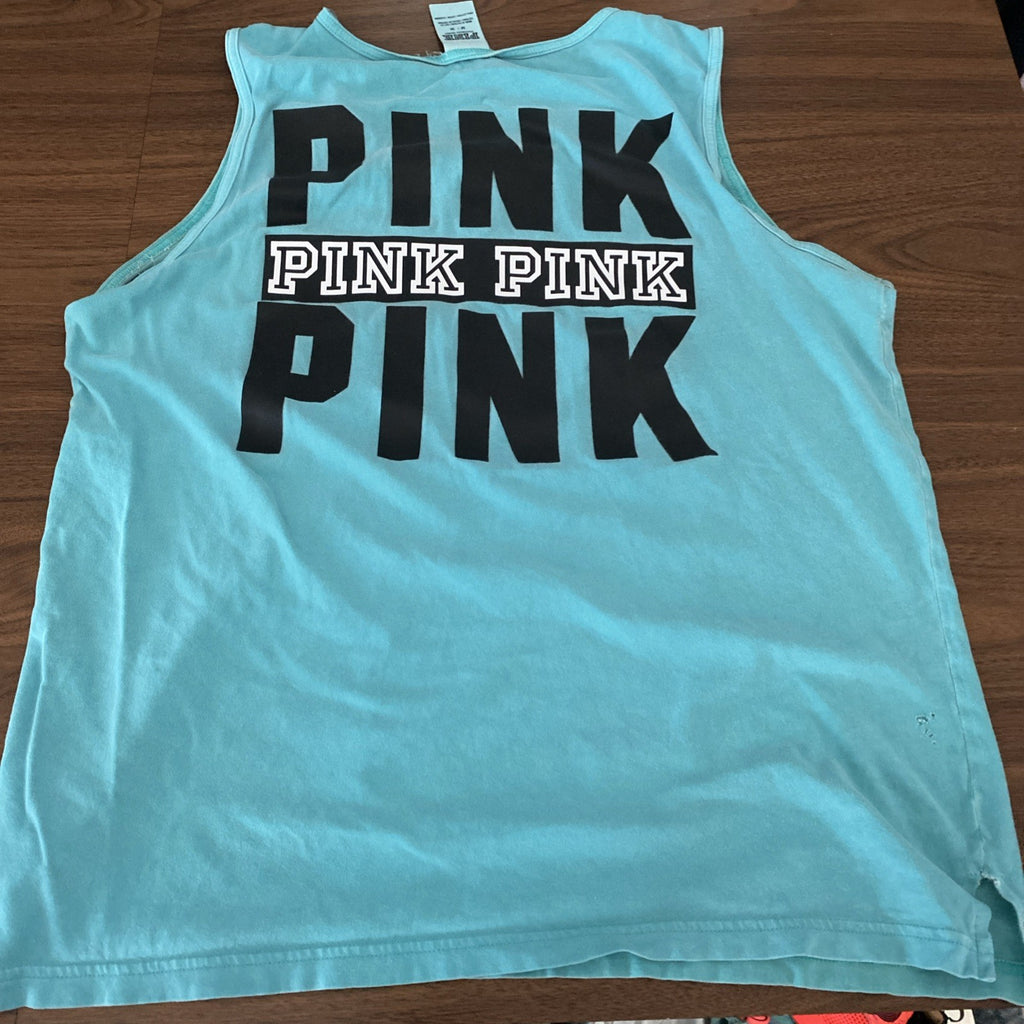 Victoria’s Secret pink medium tank top teal free shipping