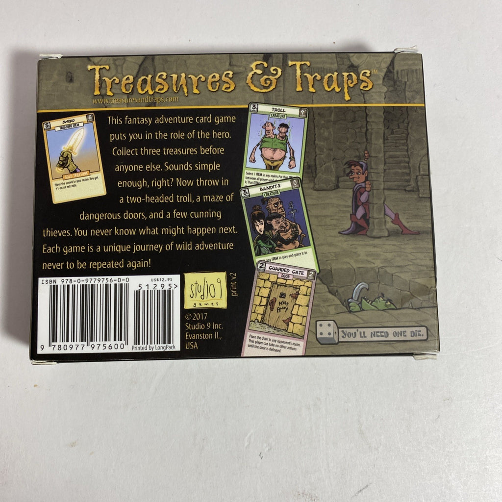 TREASURES & TRAPS: THE ADVENTURE CARD GAME!, STUDIO 9, INC, 2006, OPEN BOX!
