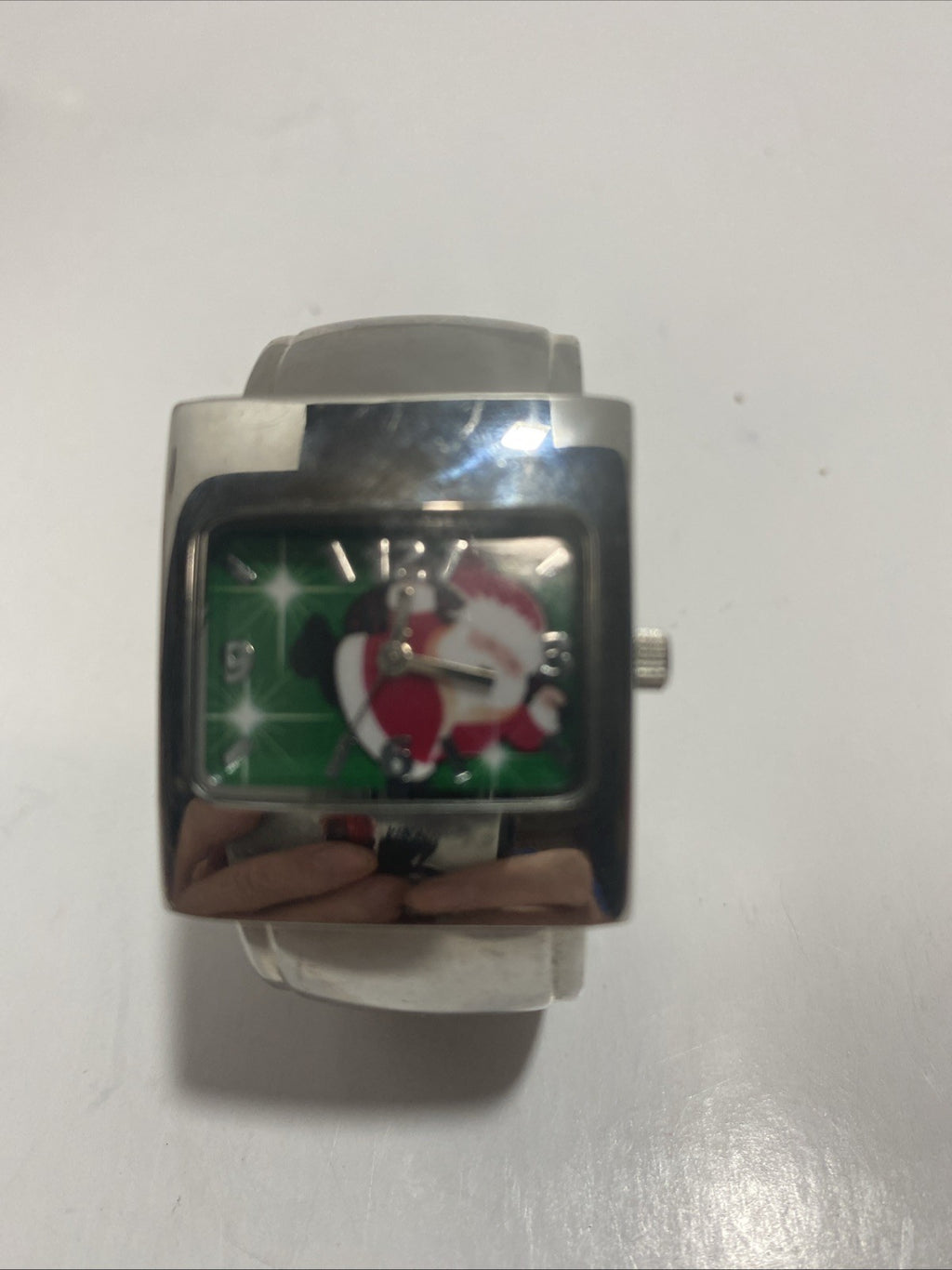 Woman's Quartz Christmas Cuff Watch