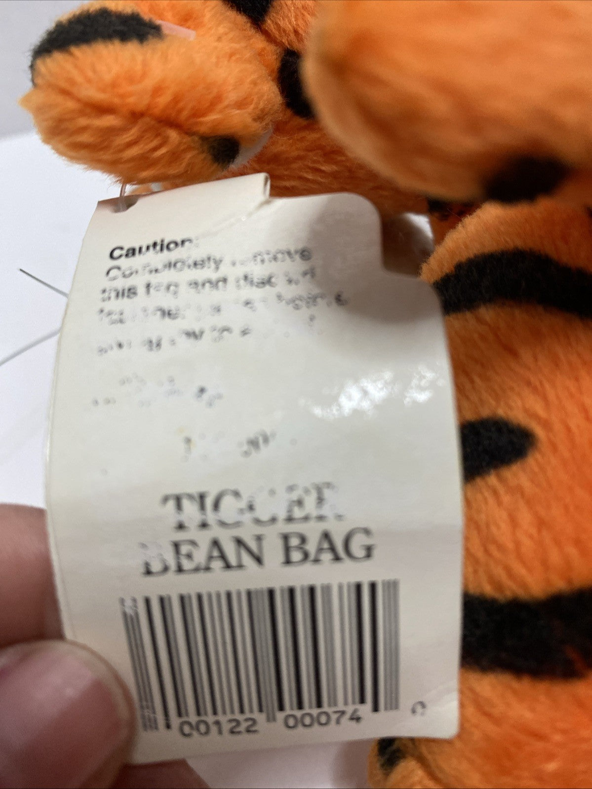 Walt Disney World Winnie the Pooh TIGGER 10" Bean Bag STUFFED ANIMAL Toy