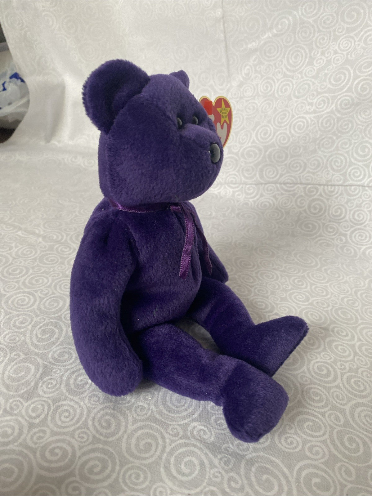 Beanie Baby Princess The Bear - Princess Diana Beanie Baby 1997 - Purple