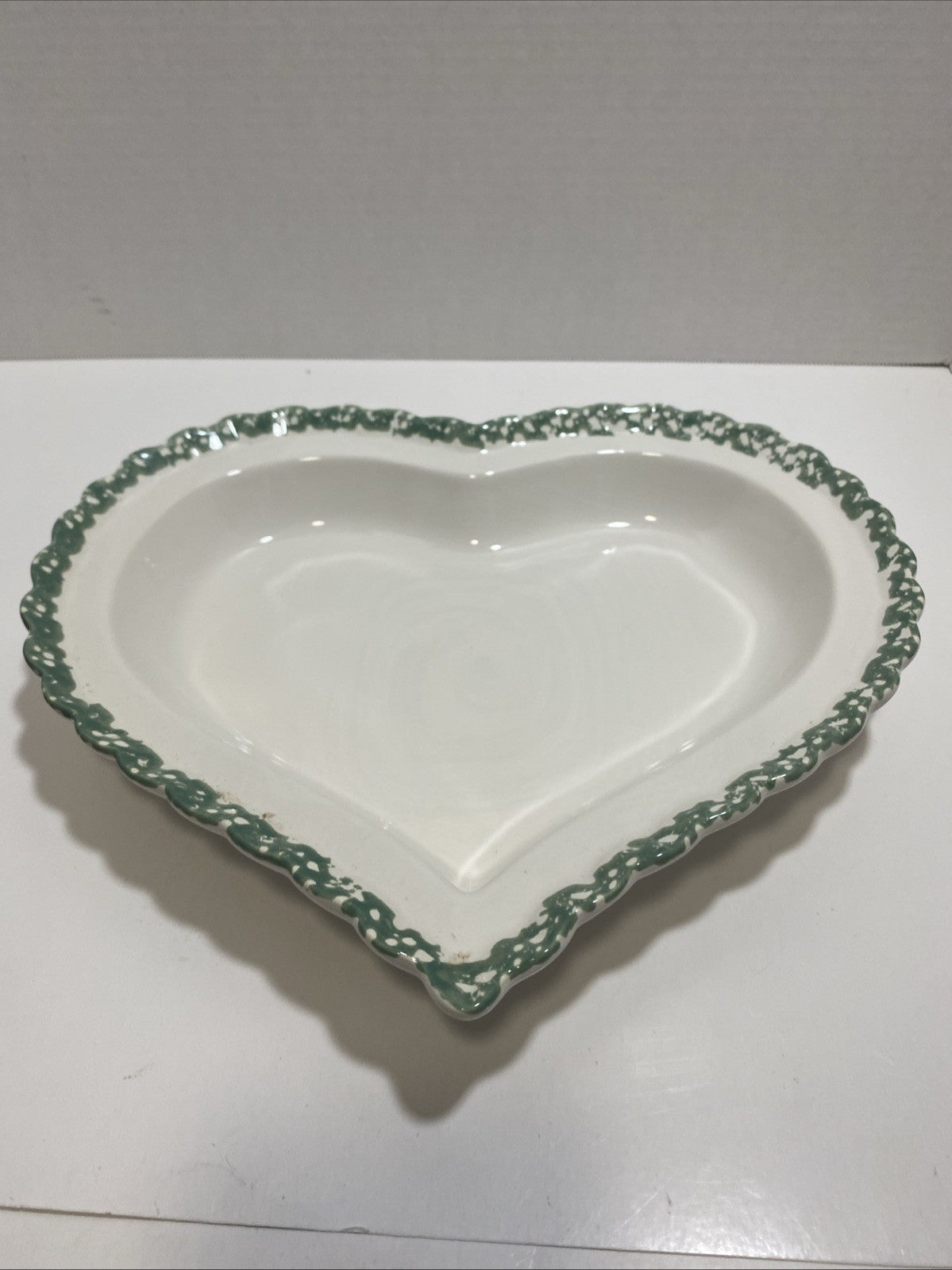 House Of Lloyd 1996 Ceramic Heart Apple Blossom Dessert Dish With Lid  11.5”