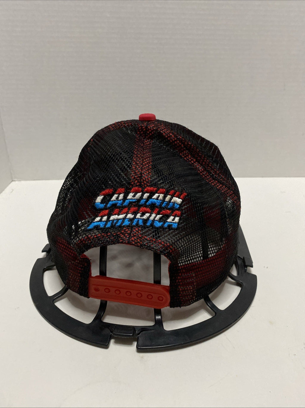 Captain America Marvel Patch Hat All Over Comic Book Mesh Snap Back Trucker Cap