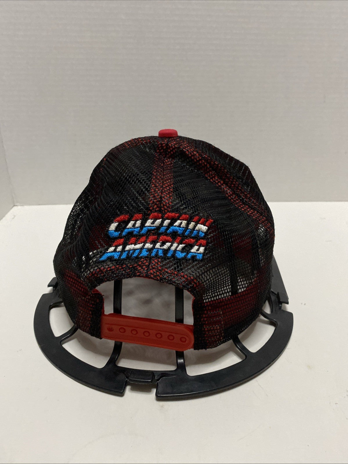 Captain America Marvel Patch Hat All Over Comic Book Mesh Snap Back Trucker Cap