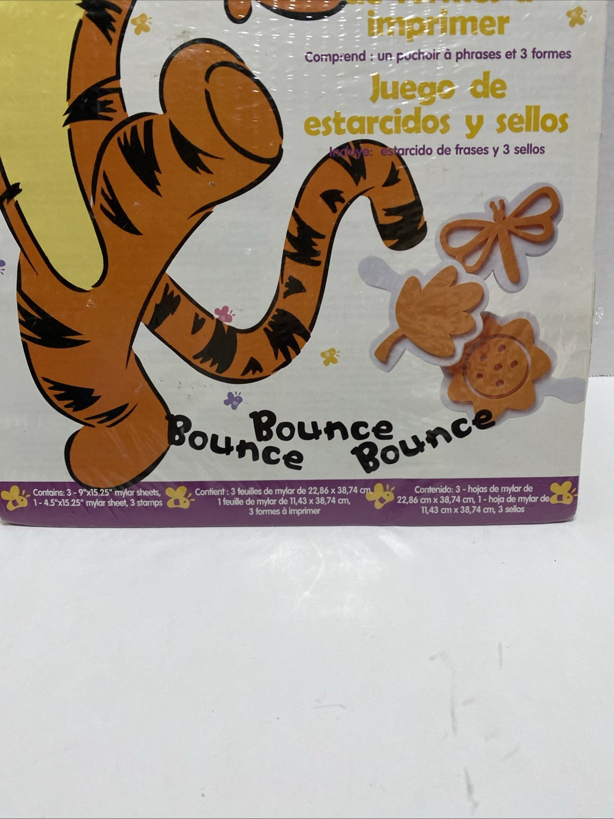 Disney's Winnie the Pooh TIGGER  Wall Stencil & Stamp Set - Bounce ~