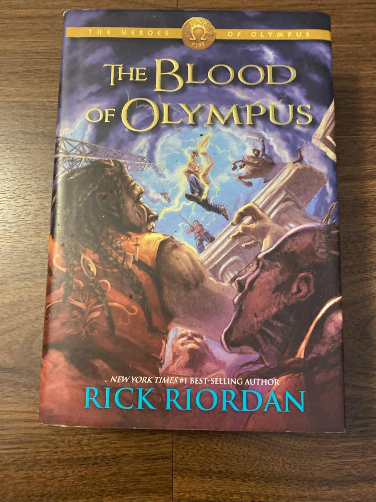 Lot of 5 - Rick Riordan - Heroes Of Olympus Series - Complete  1-5 - Hardcover 