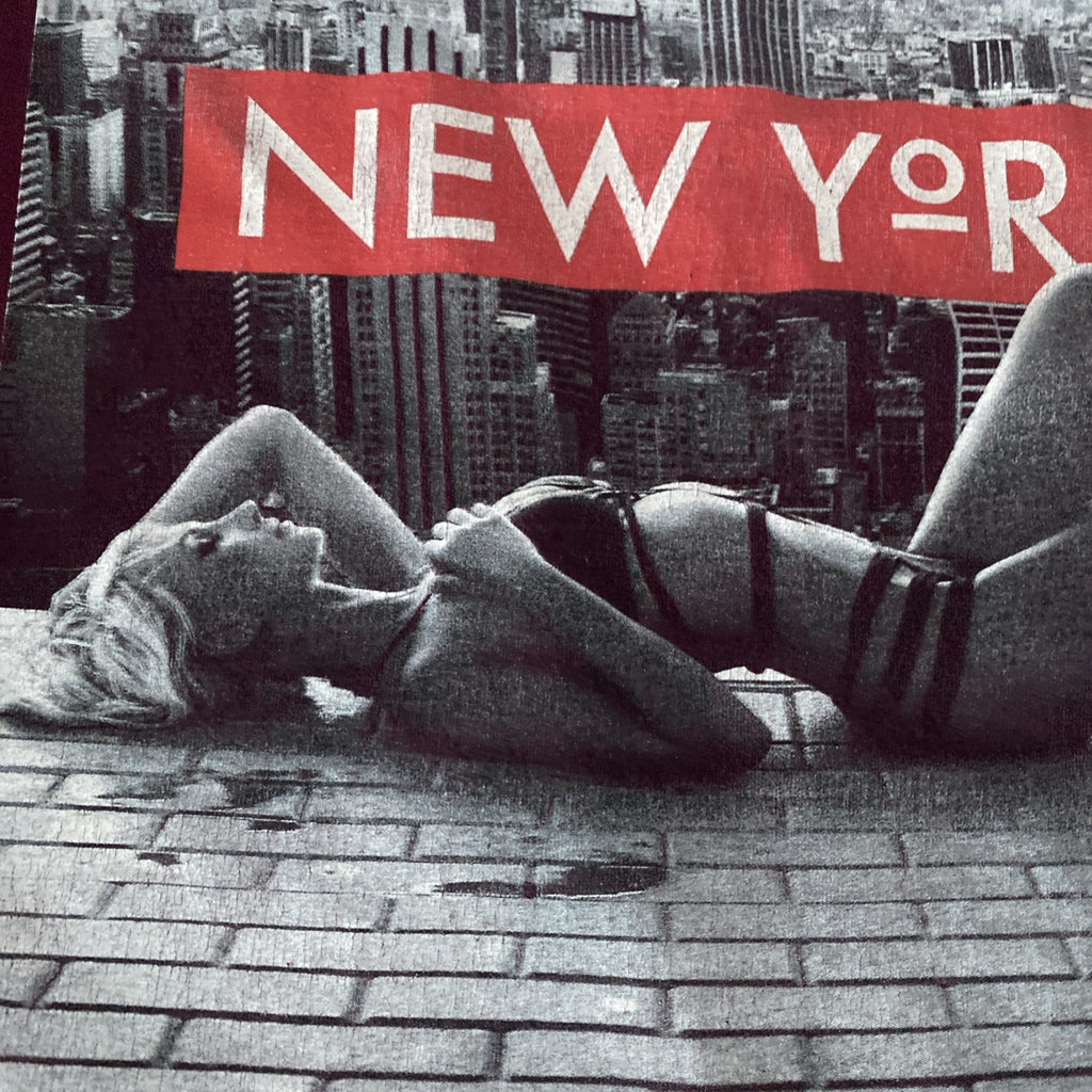 Gilden Med Hustle New York supermodel long sleeve T-shirt  free shipping