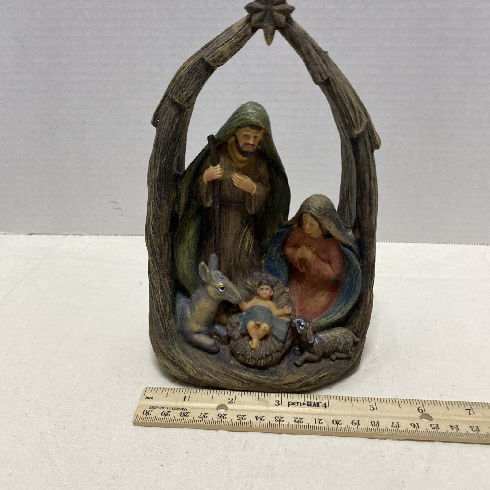 Nativity Scene, Holy Family, Resin