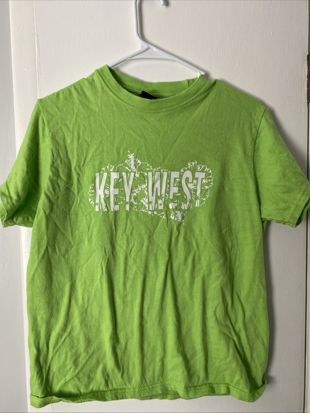 Key West Luxe apparel lime green short sleeve T-shirt size adult medium
