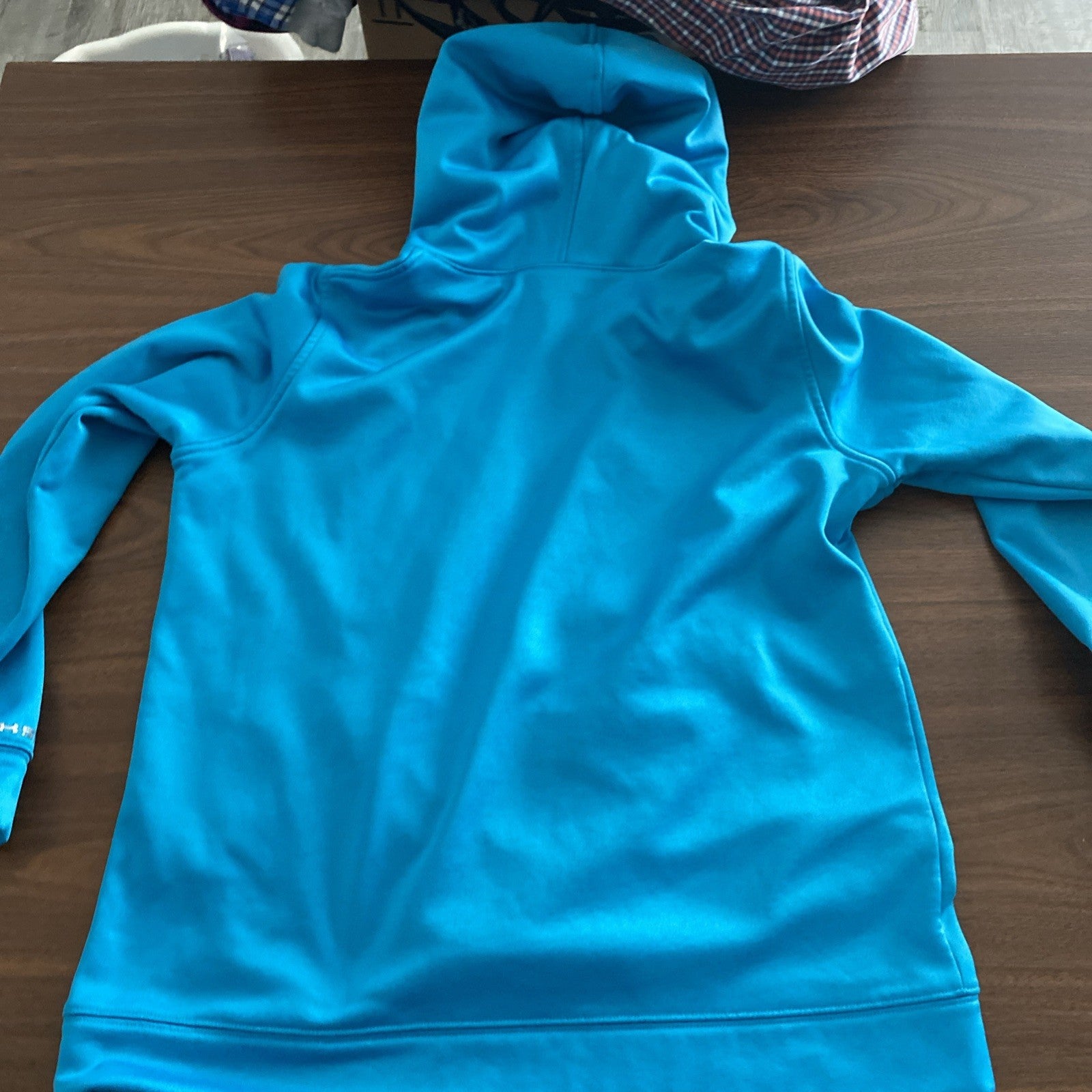 Under Armour YOUTH XL Hoodie Sweatshirt Teal/Pink/Yel Kids, Polyester Girls New