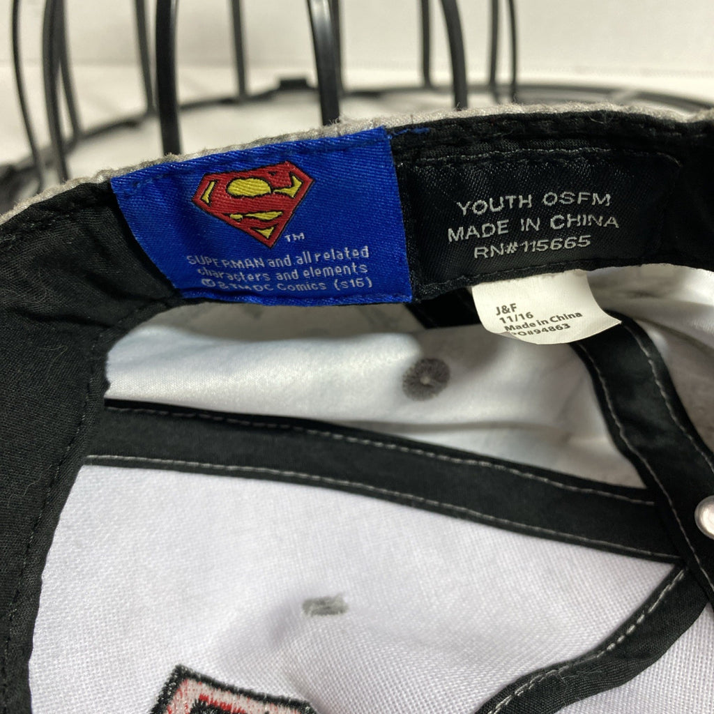 DC Comics Superman Youth One Size Grey And Red Snapback Hat