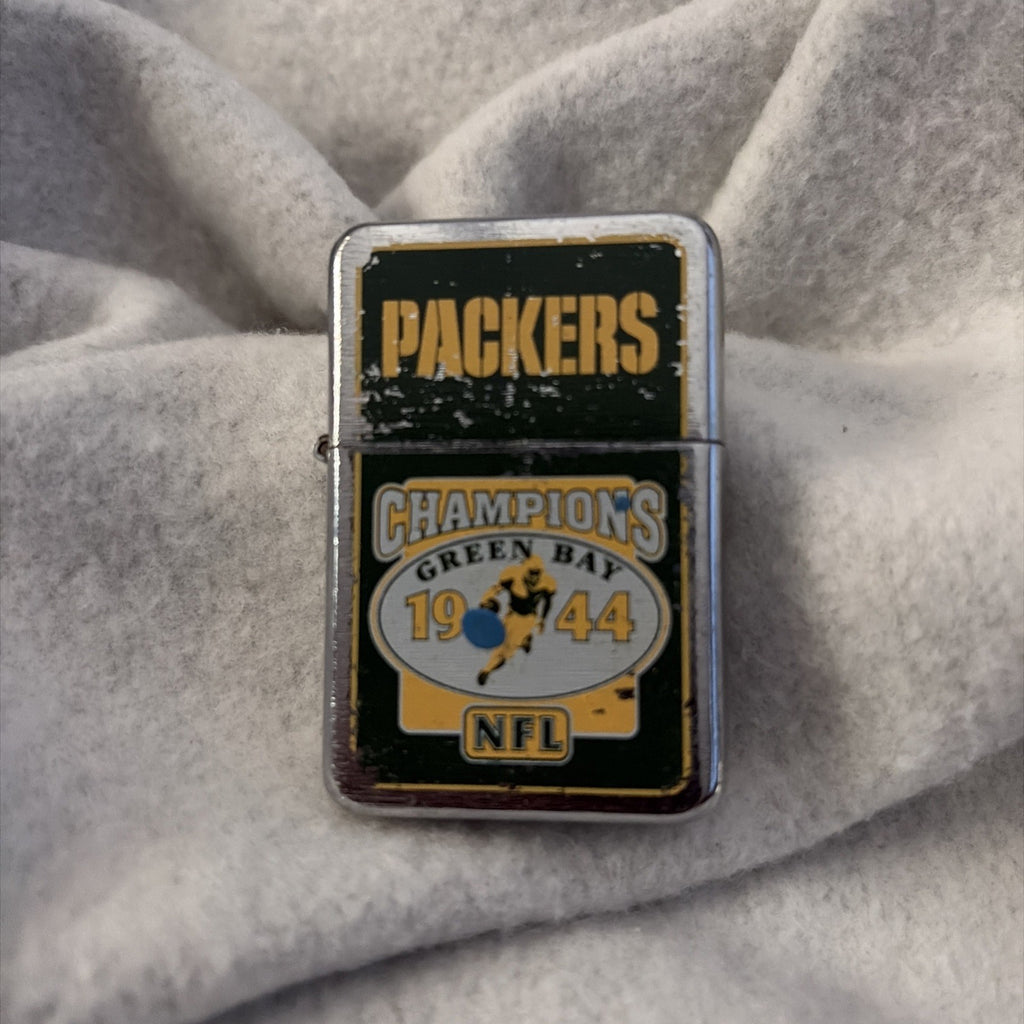 Zippo Lighter Nfl Green Bay Packers 1944 Champions Used