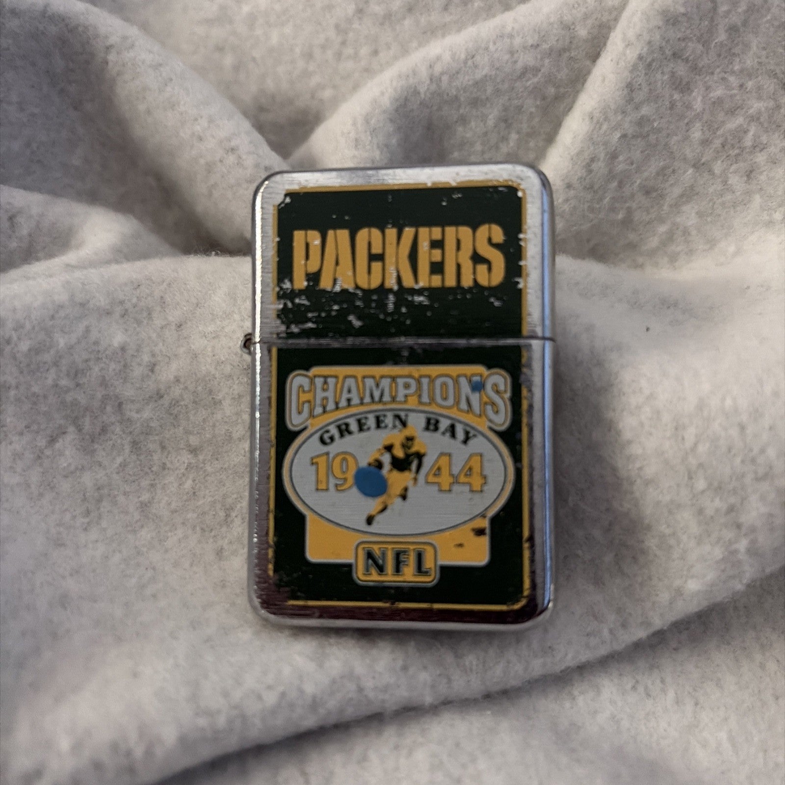 Zippo Lighter Nfl Green Bay Packers 1944 Champions Used