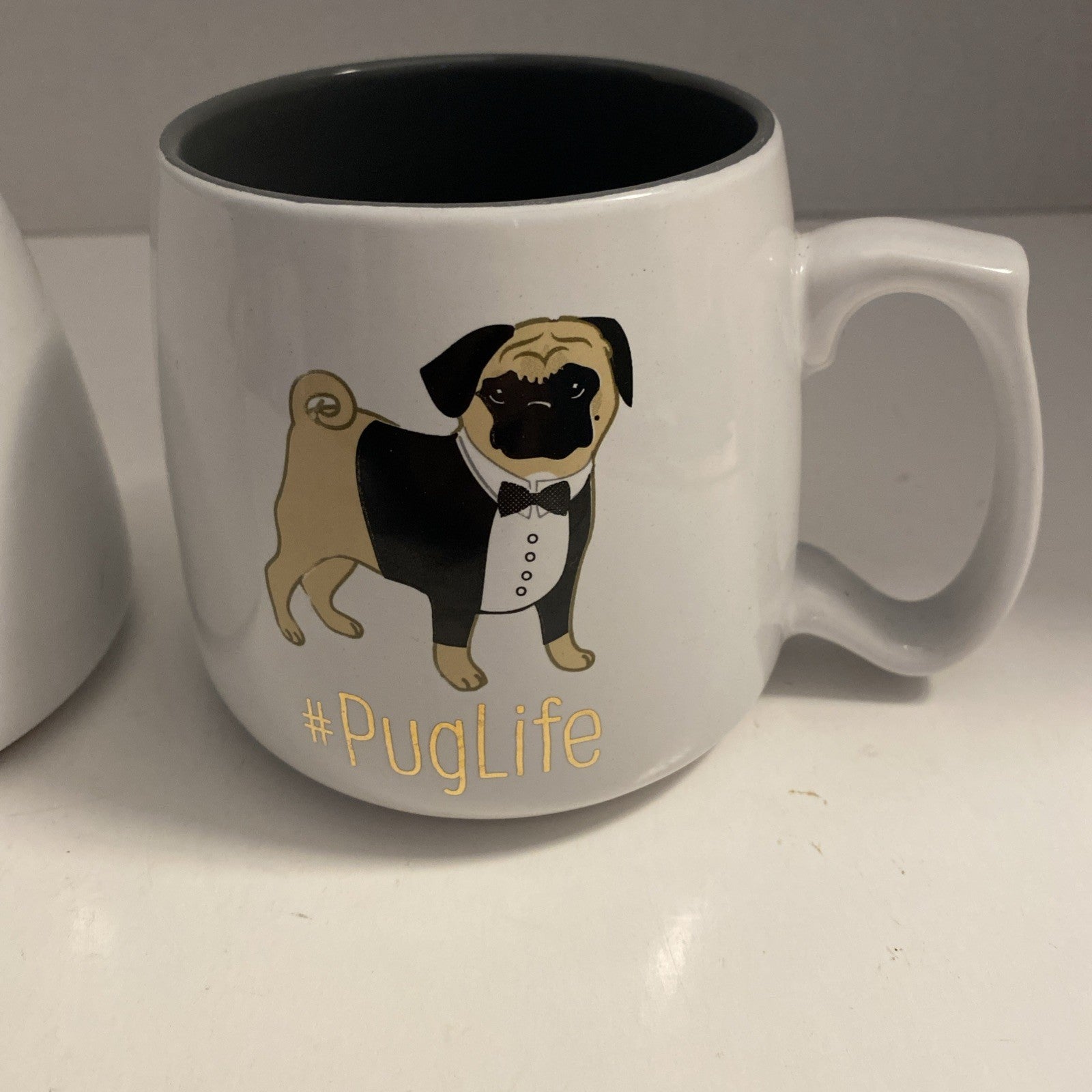 "TenStrawberry Street" #PUGLIFE Set Of 2 16oz Coffee/Tea Mugs - Female And Male
