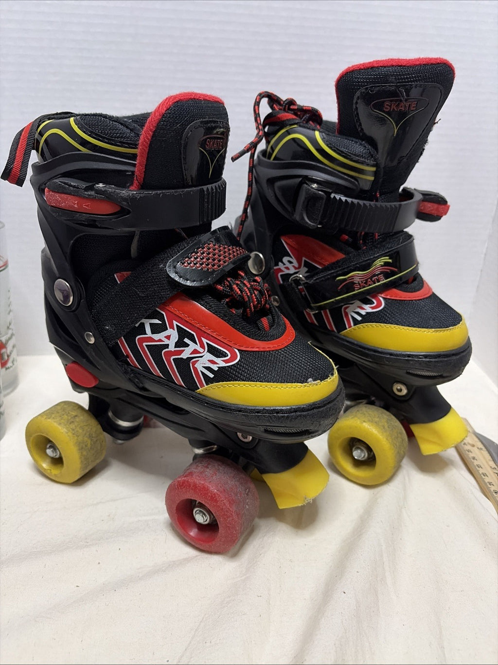 Little Kids Roller Skates - Size Small - Red & Black 