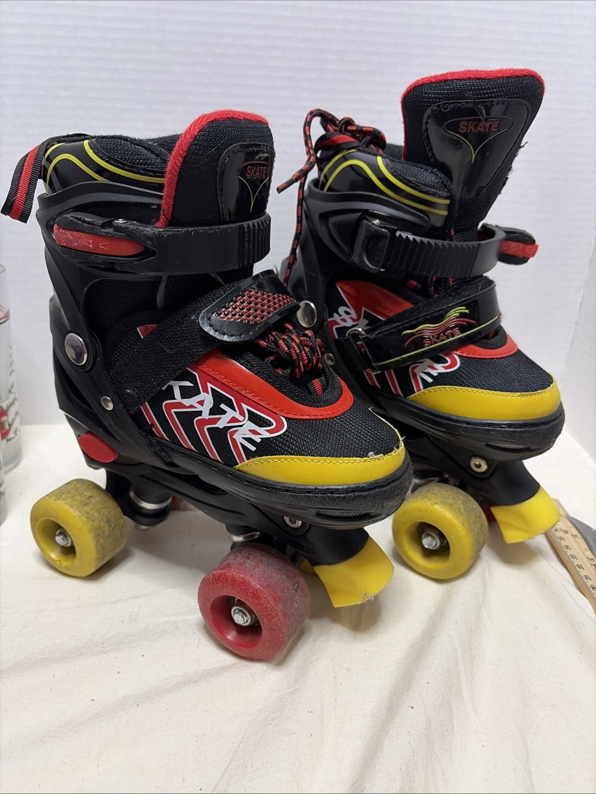 Little Kids Roller Skates - Size Small - Red & Black 