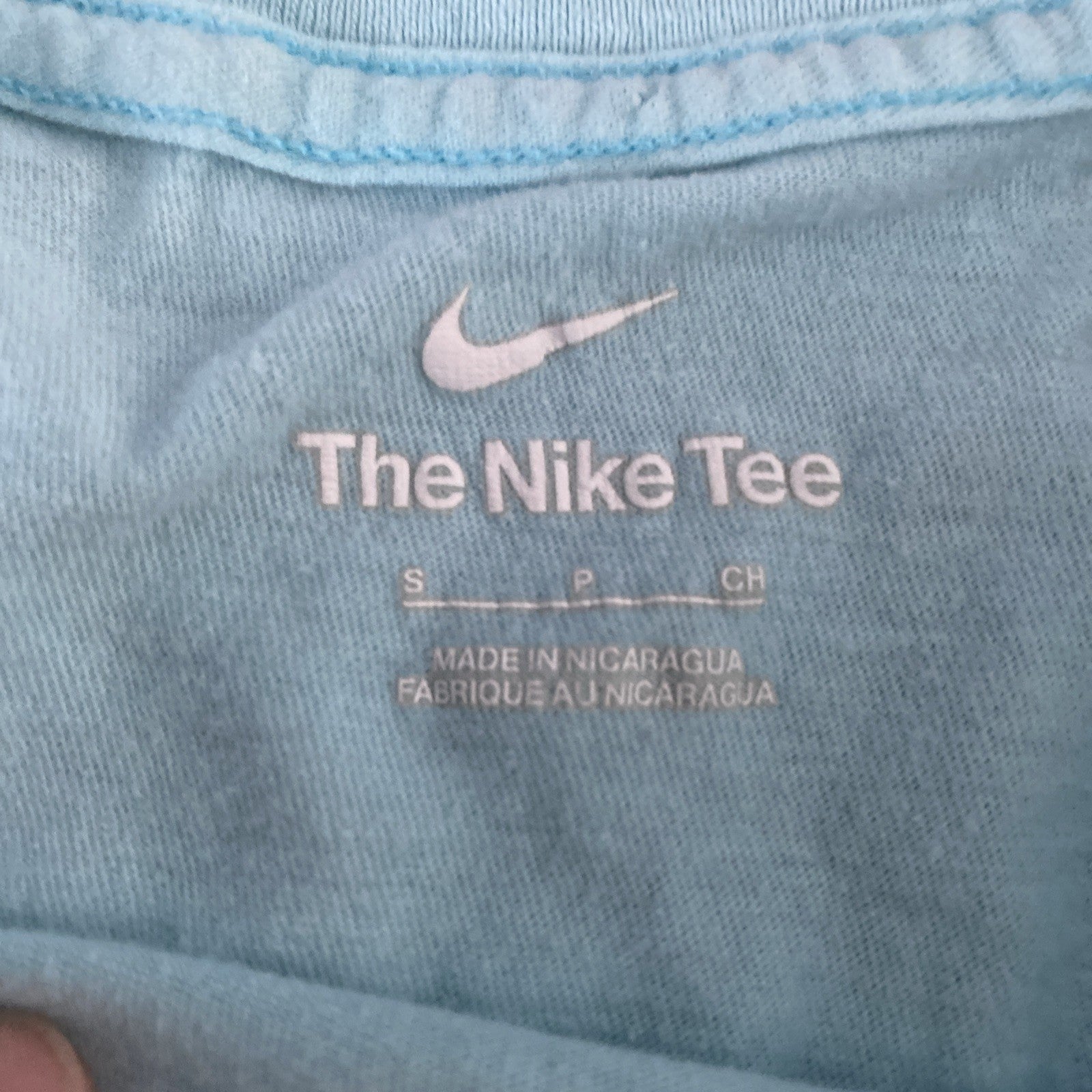 Nike Nike tee small just do it light blue short sleeve shirt, free shipping