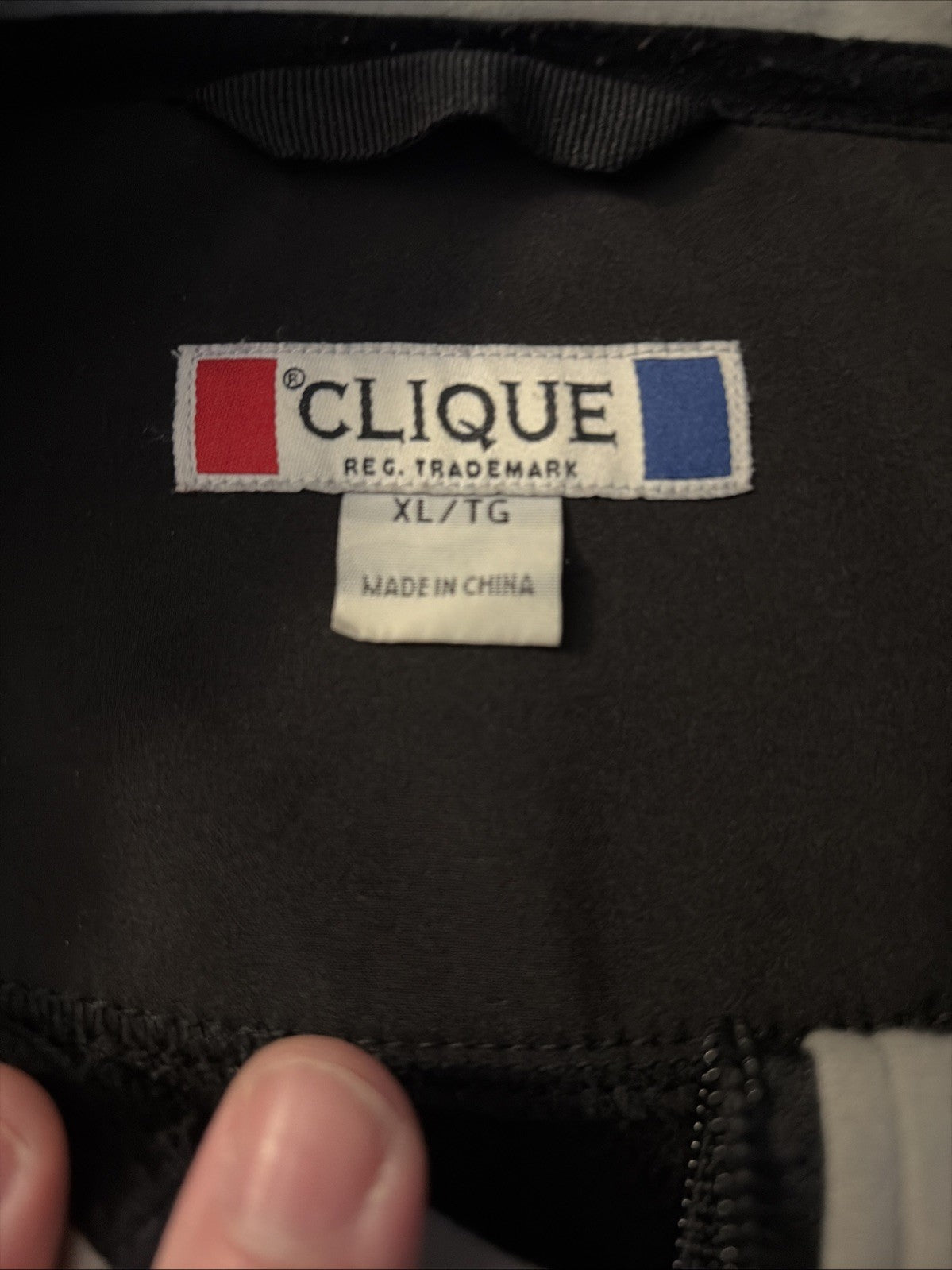 Clique XL Men’s Corvette Logo Jacket Double Zip Long Sleeve Black