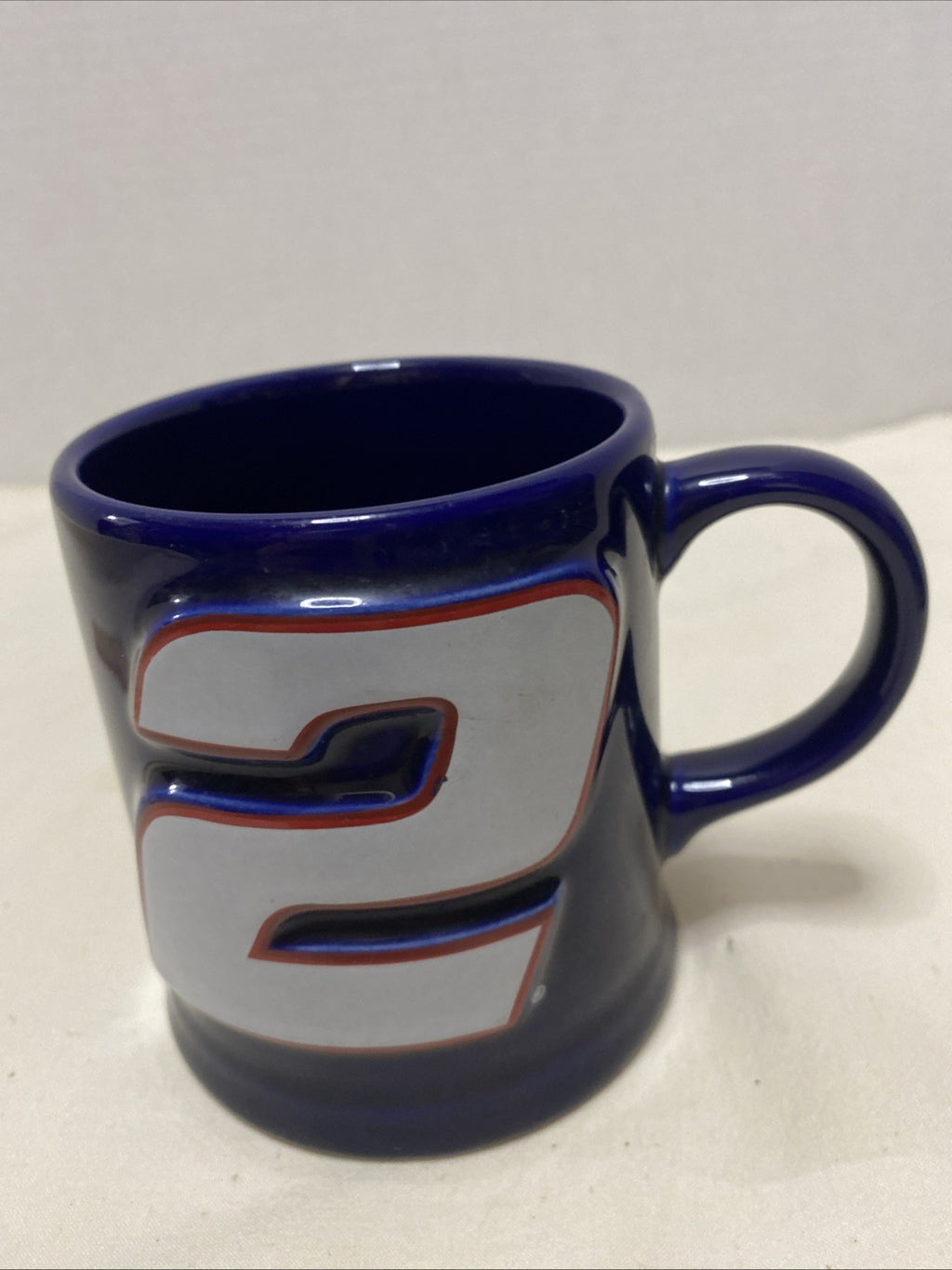 Rusty Wallace Blue Nascar #2 Coffee Tea Mug 3D Name Signature (A)