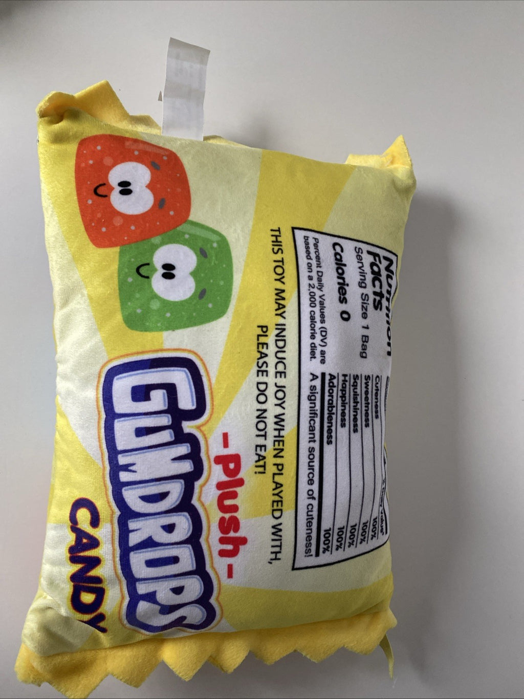 Good Stuff  Candy Bites Plush Gum Drops Zipper Pocket Without Candy
