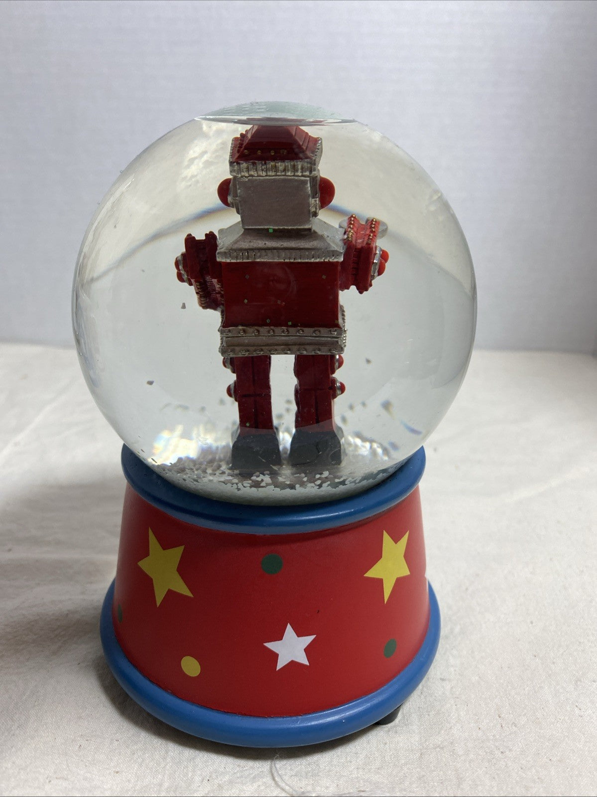 Robot  Christmas Musical Water Globe