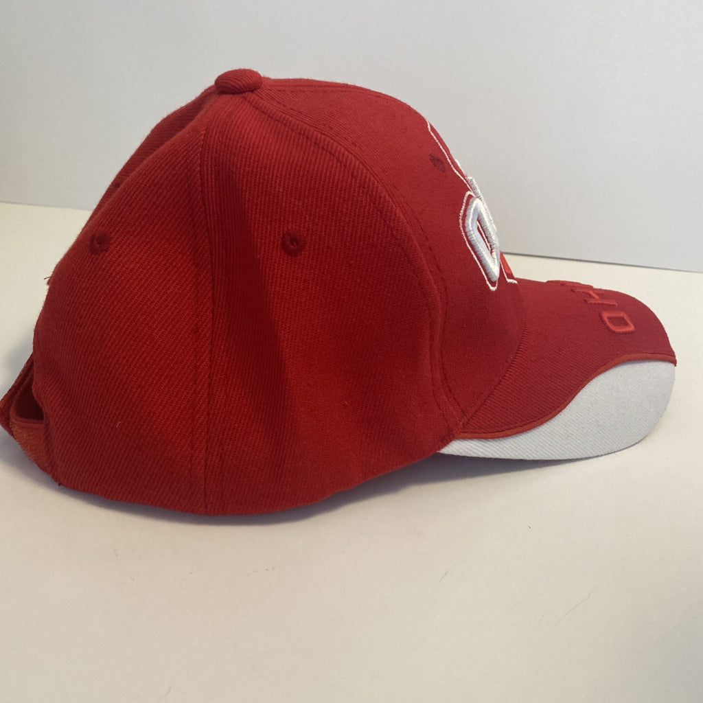 Ohio State Buckeyes Adjustable Hat Ball Cap OSU City Hunter Raised Letters NCAA