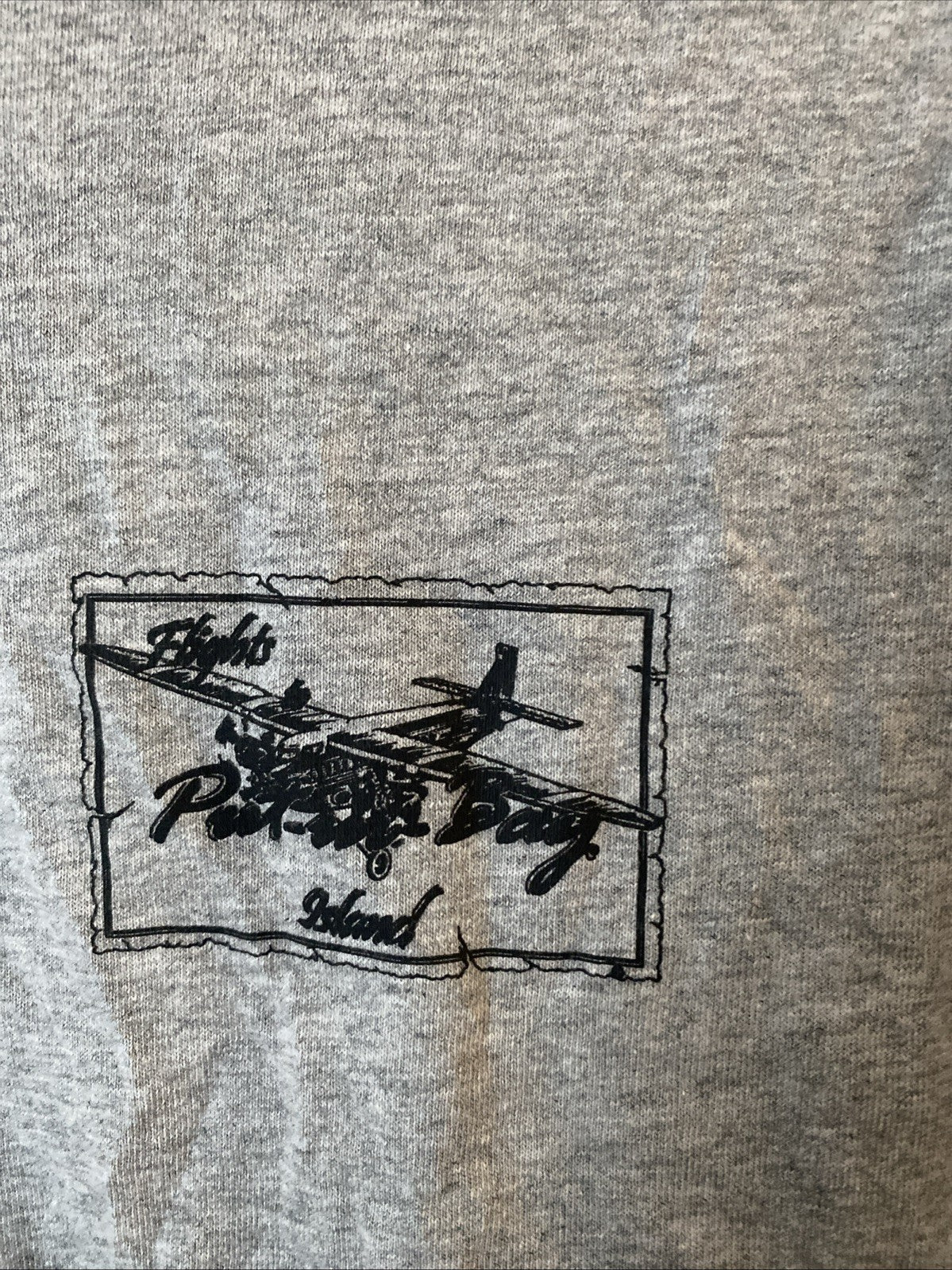 Put in Bay Island flights to put in Bay Island adult size small gray shorts slee