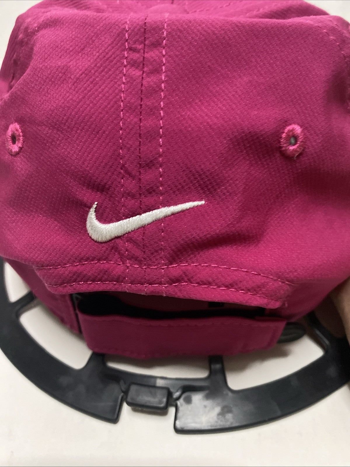 Nike Golf RZN Vapor Ball Cap Hat Pink White Swoosh Flexfit One Size