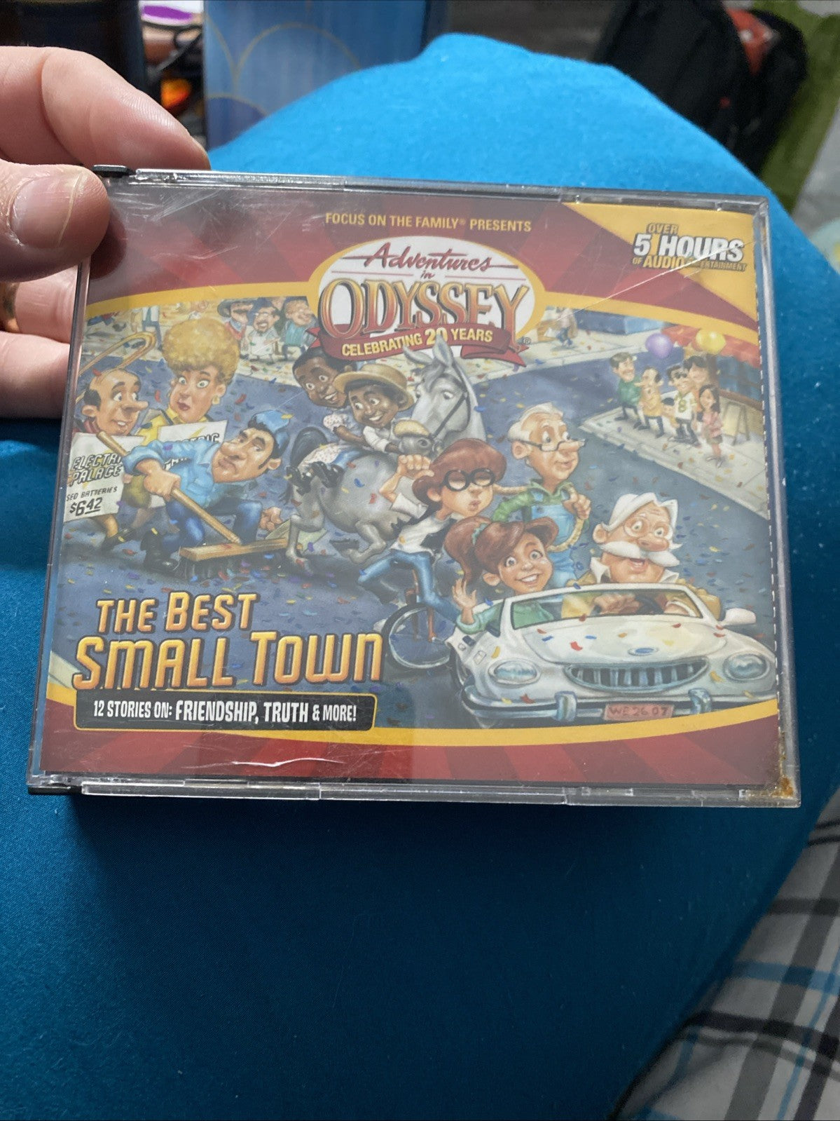 THE BEST SMALL TOWN Adventures in Odyssey #50 4 Audio CDs New/ rear case crack